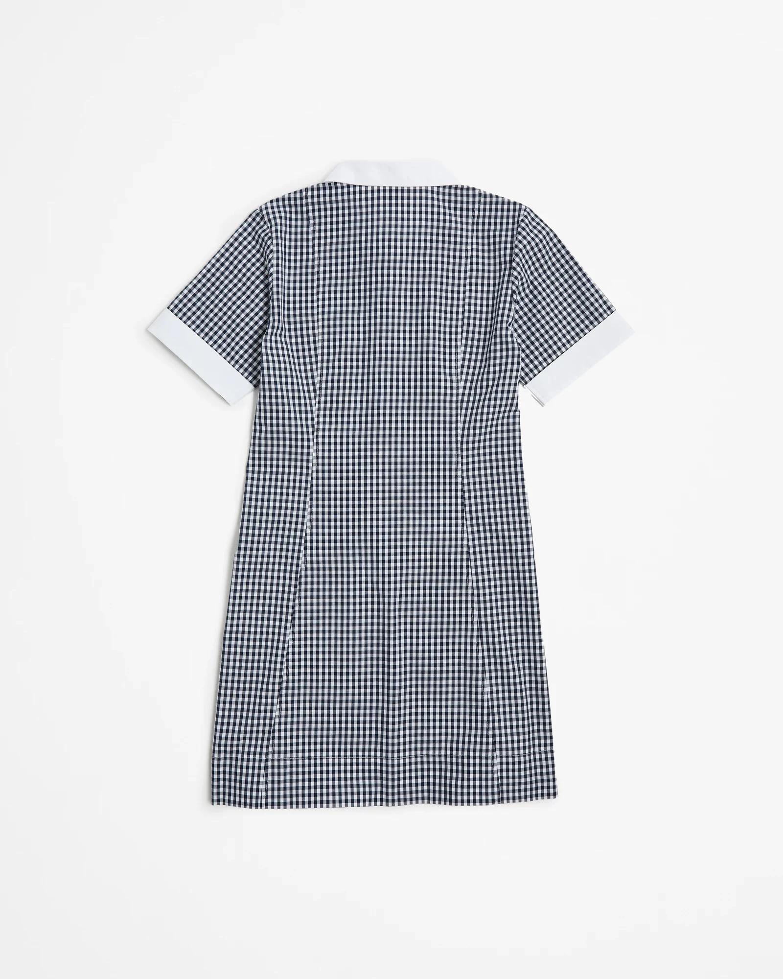 3 Target School Gingham Dress NAVY BLUE, 3 of 5
