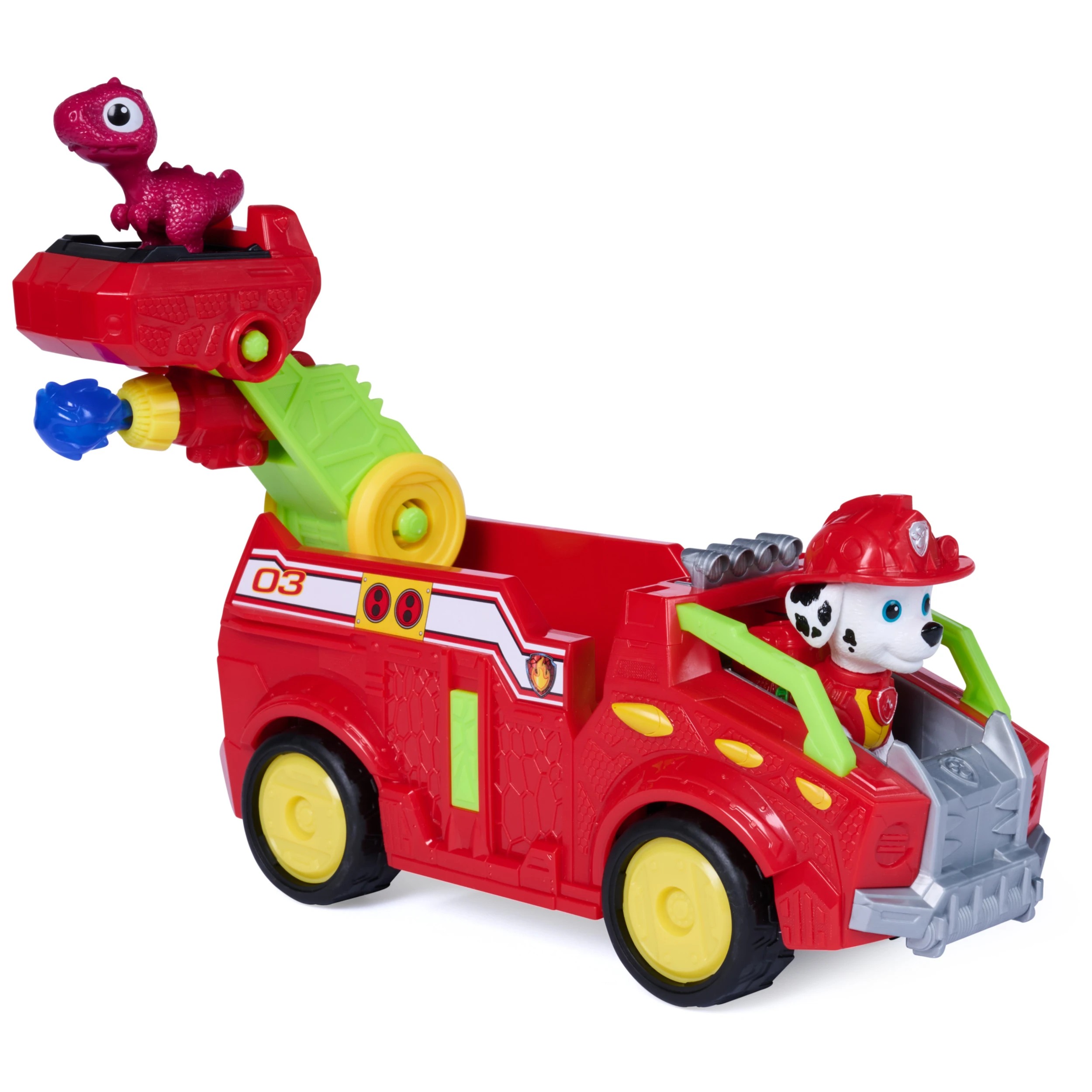 8 PAW Patrol: The Dino Movie Marshall Dino Rescue Fire Truck, 8 of 9