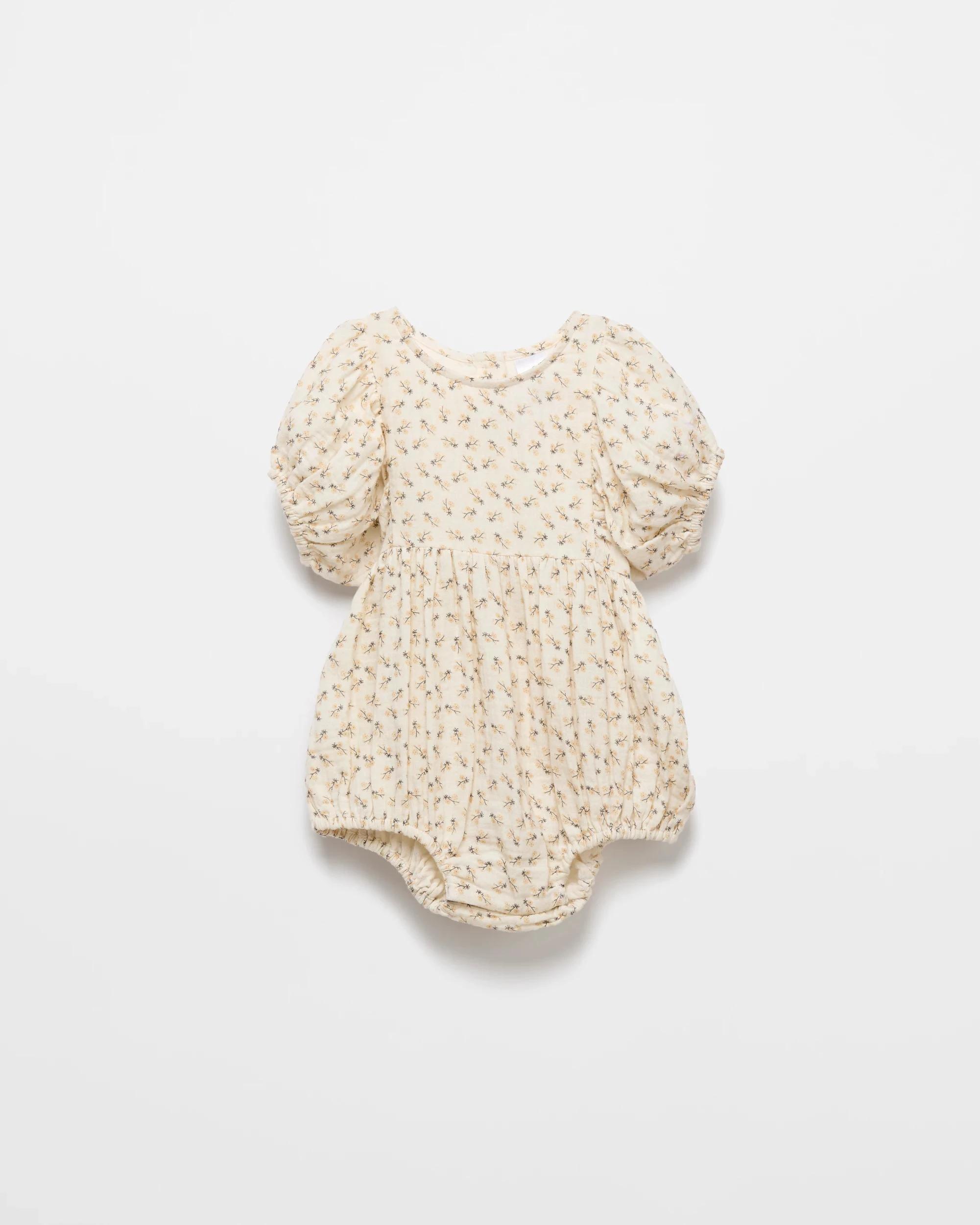 1 Target Baby Girl Printed Double Cloth Bubble Romper DITSY, 1 of 2