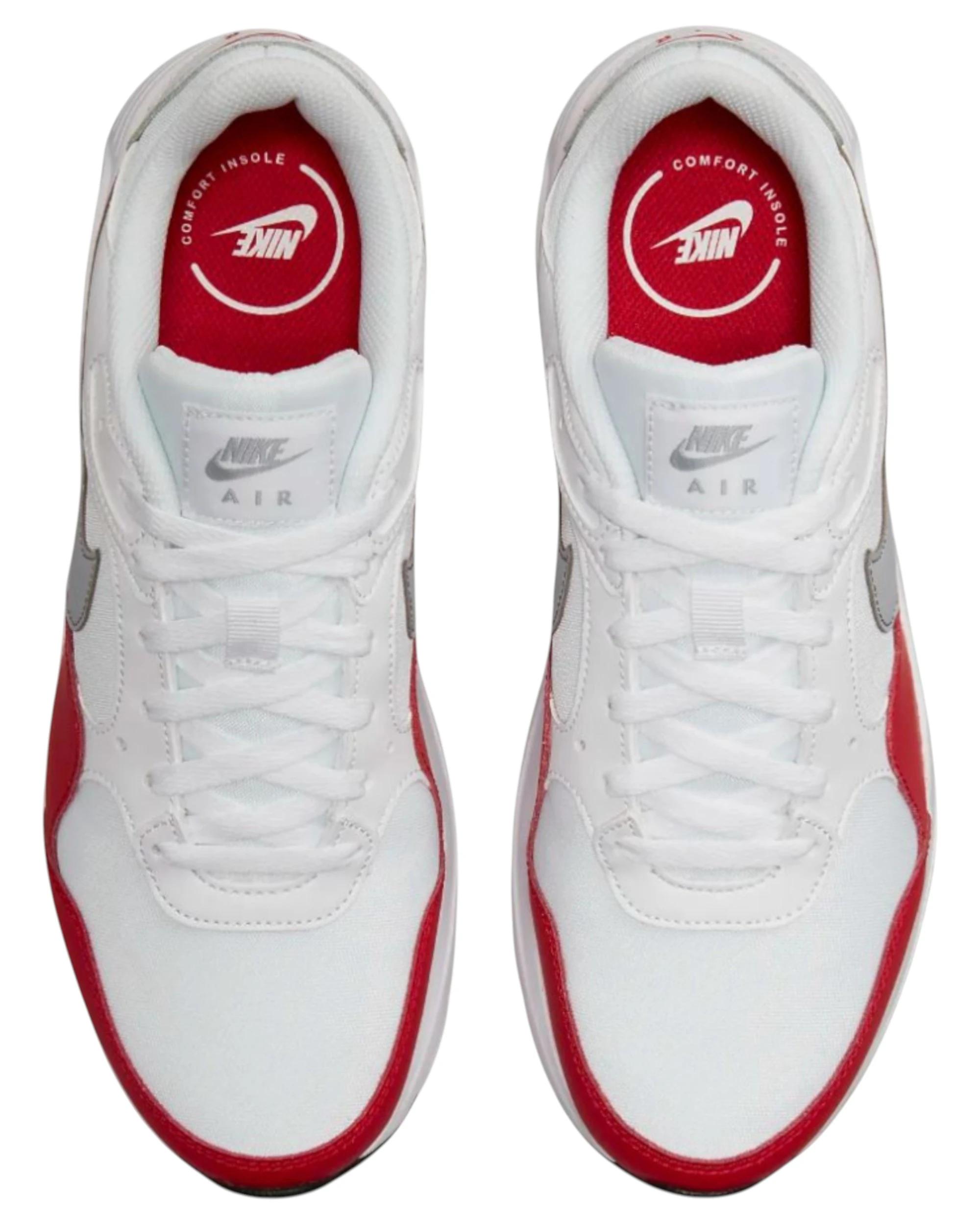 3 Nike Mens Air Max SC White/Grey/Red Athletic Shoes WHITE/GREY/RED, 3 of 8