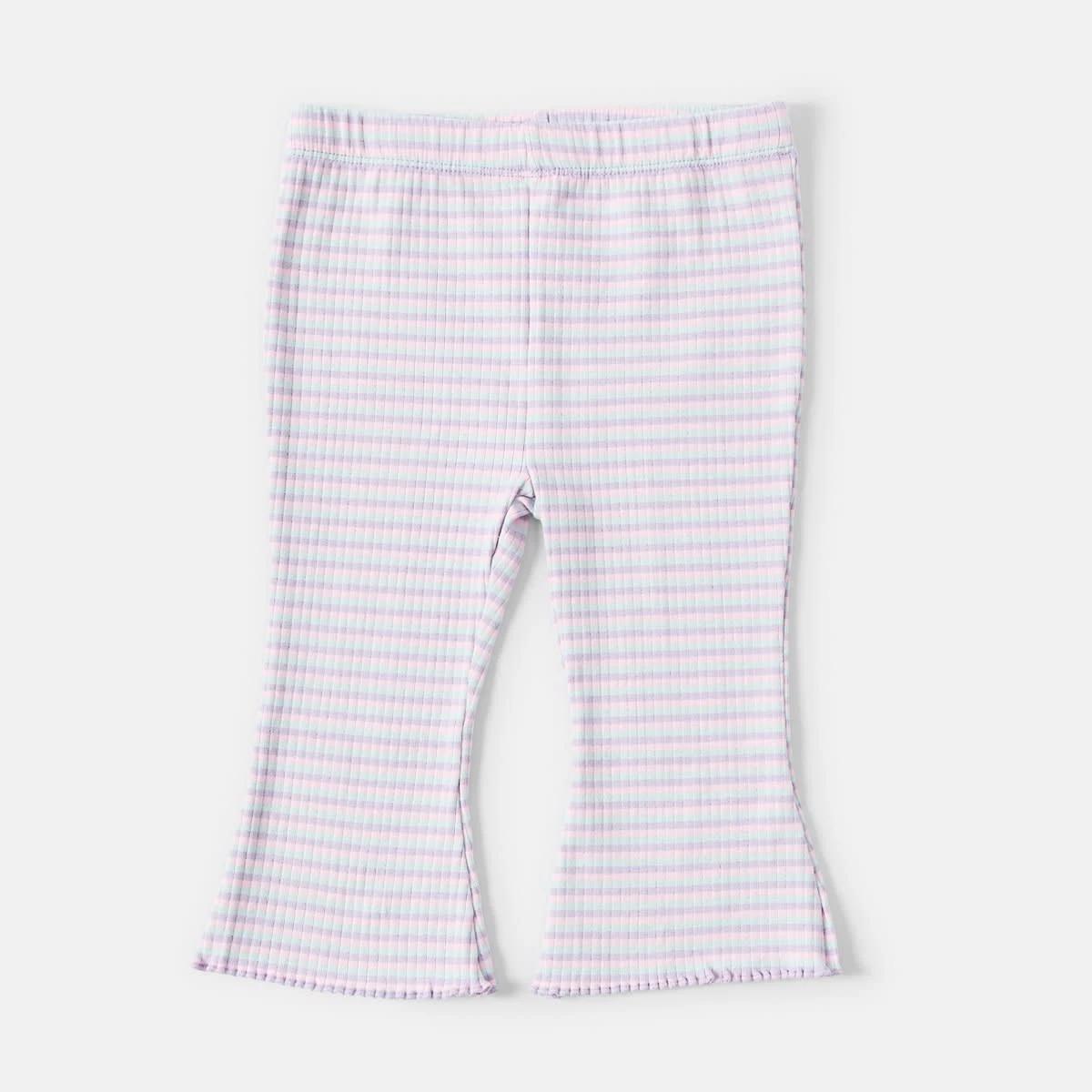1 Rib Flare Leggings Pstl Strp, 1 of 3