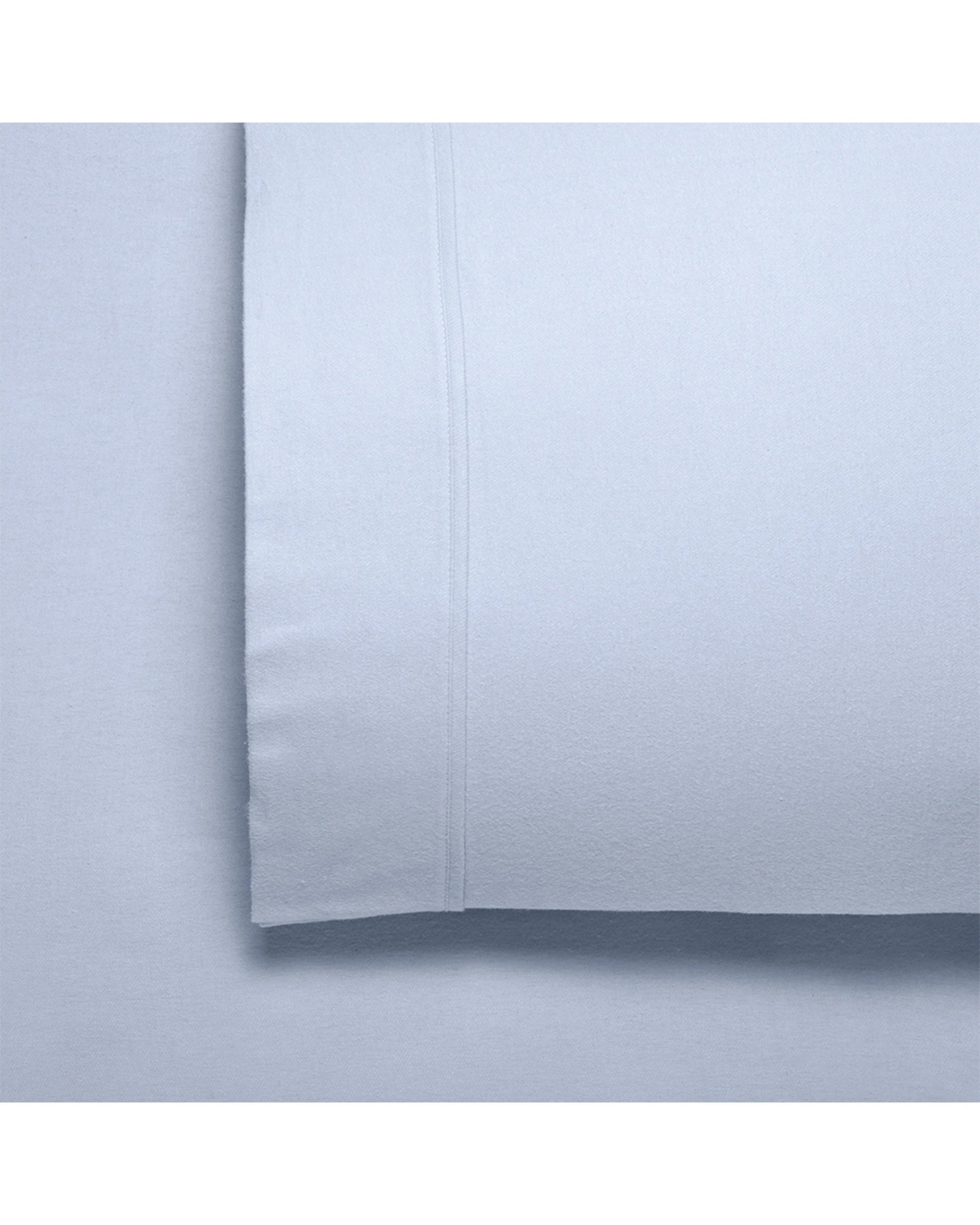1 Bianca Fletcher Cotton  Flannelette Sheet Set Home Bedding - King Single Bed - Blue, 1 of 1