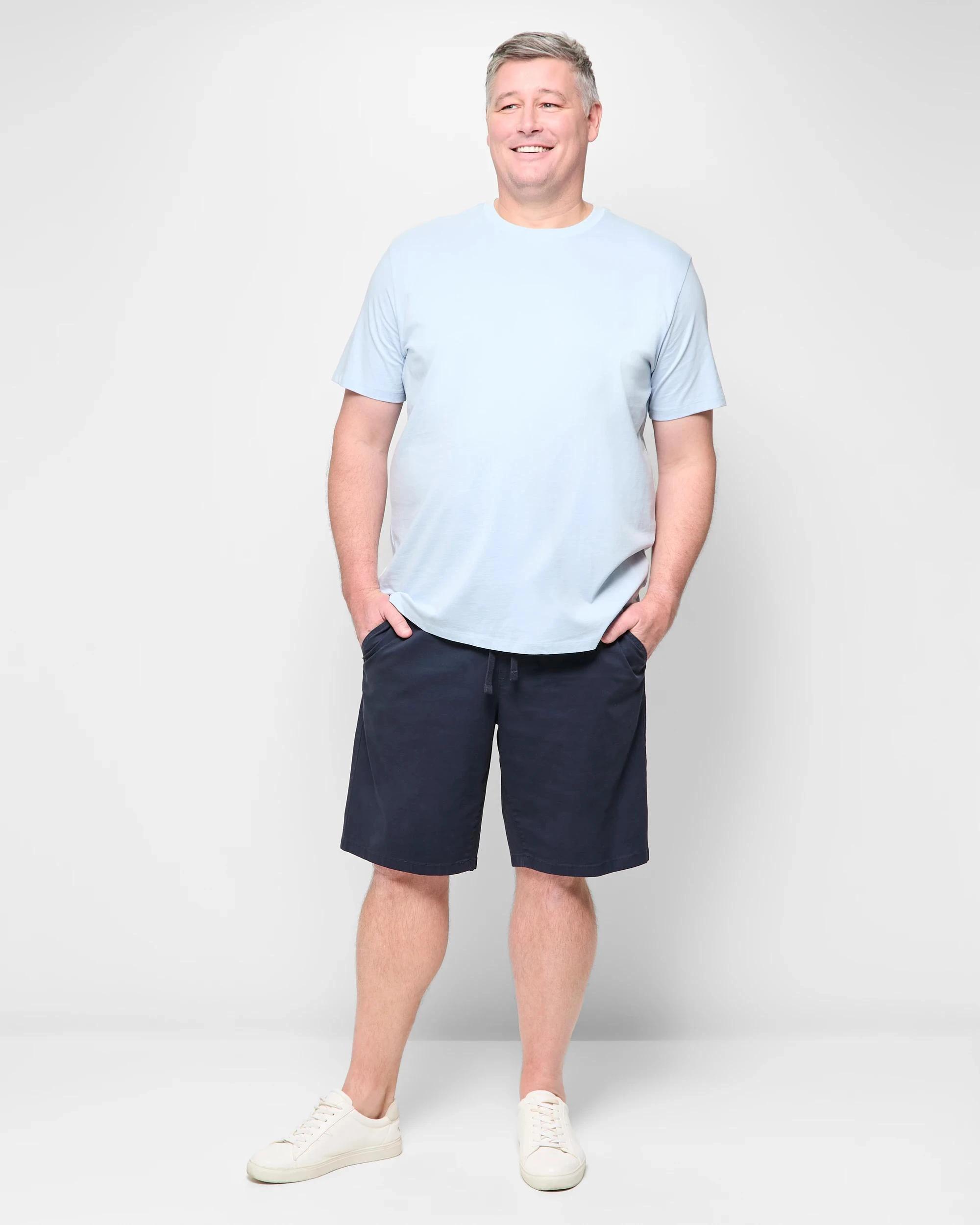 2 Target Man Plus Plus Size Australian Cotton Crew T-Shirt LIGHT BLUE, 2 of 5