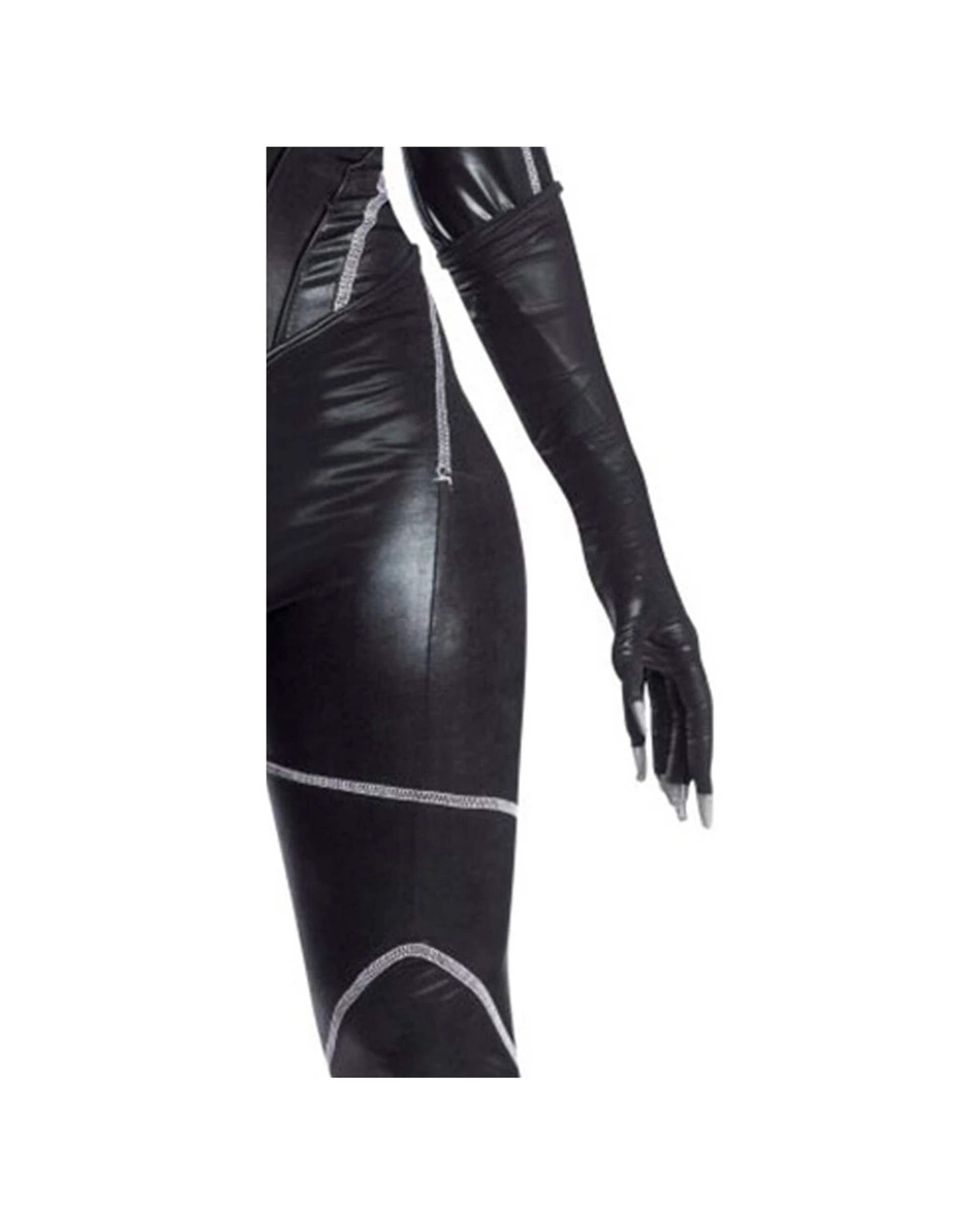 4 Dc Comics Catwoman Deluxe Michelle Pfeiffer Womens Dress Up Costume Size XS - Black, 4 of 4