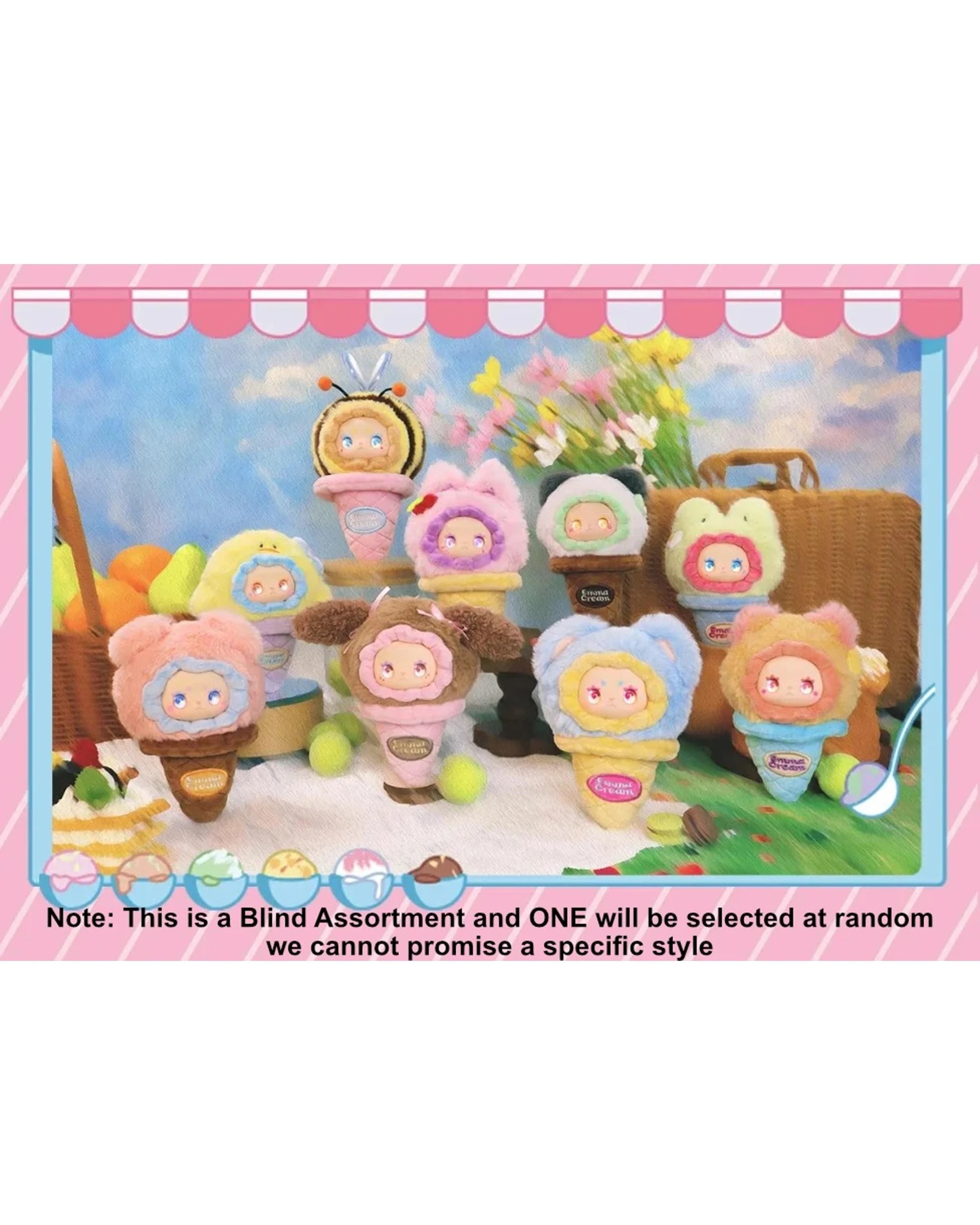 2 Lucky Emma Lovely Emma Ice Cream Scoop Series Plush Blind Box, 2 of 9