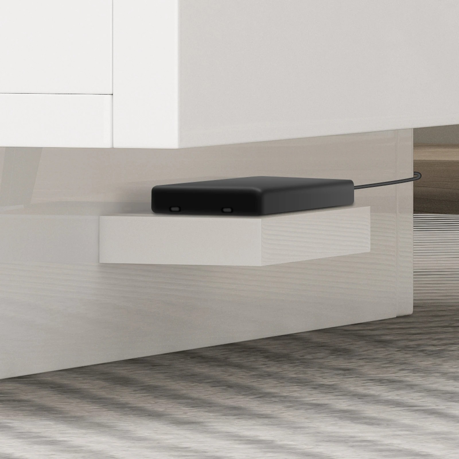8 Alfordson Coffee Table 1 Drawer LED Gloss - White, 8 of 10