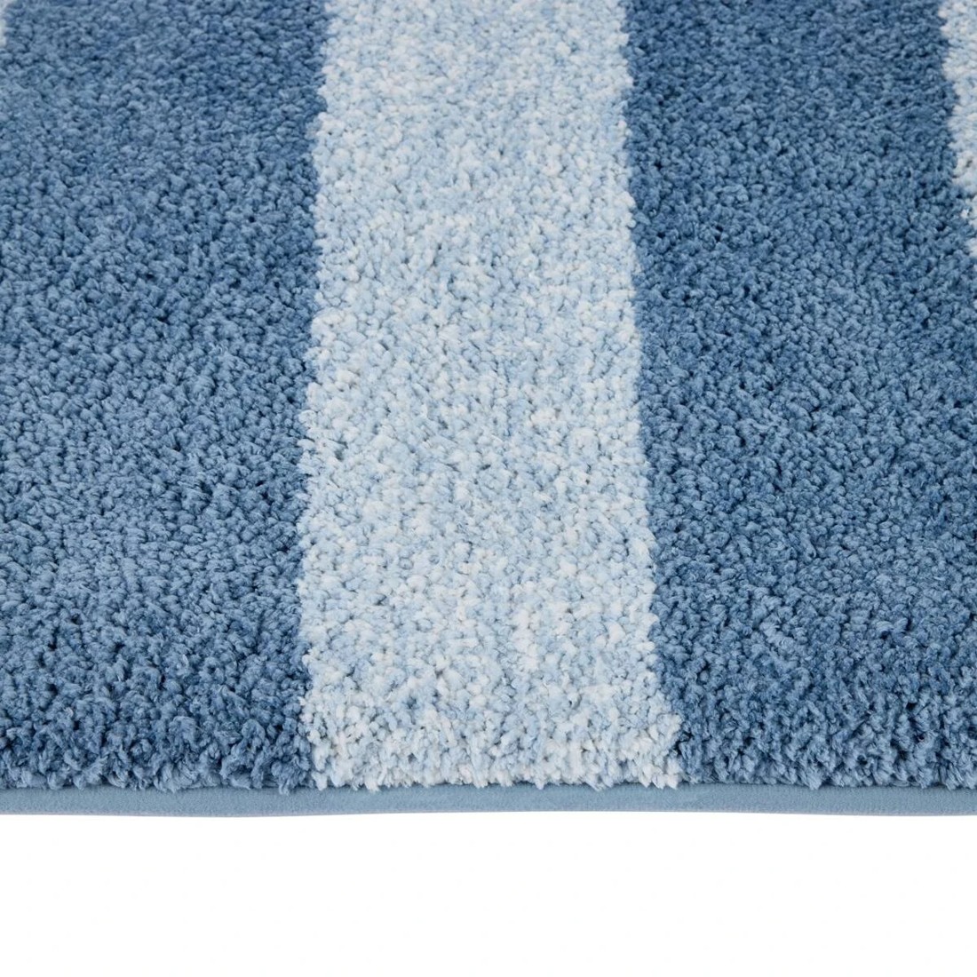 3 Memory Foam Bath Mat - Blue, 3 of 5