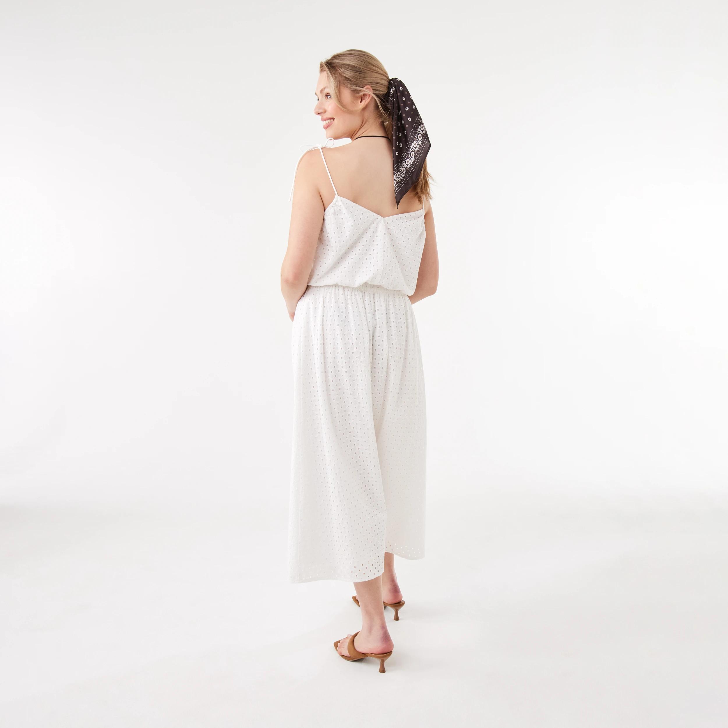 4 Sleeveless Broderie Shoulder Tie Top White, 4 of 8