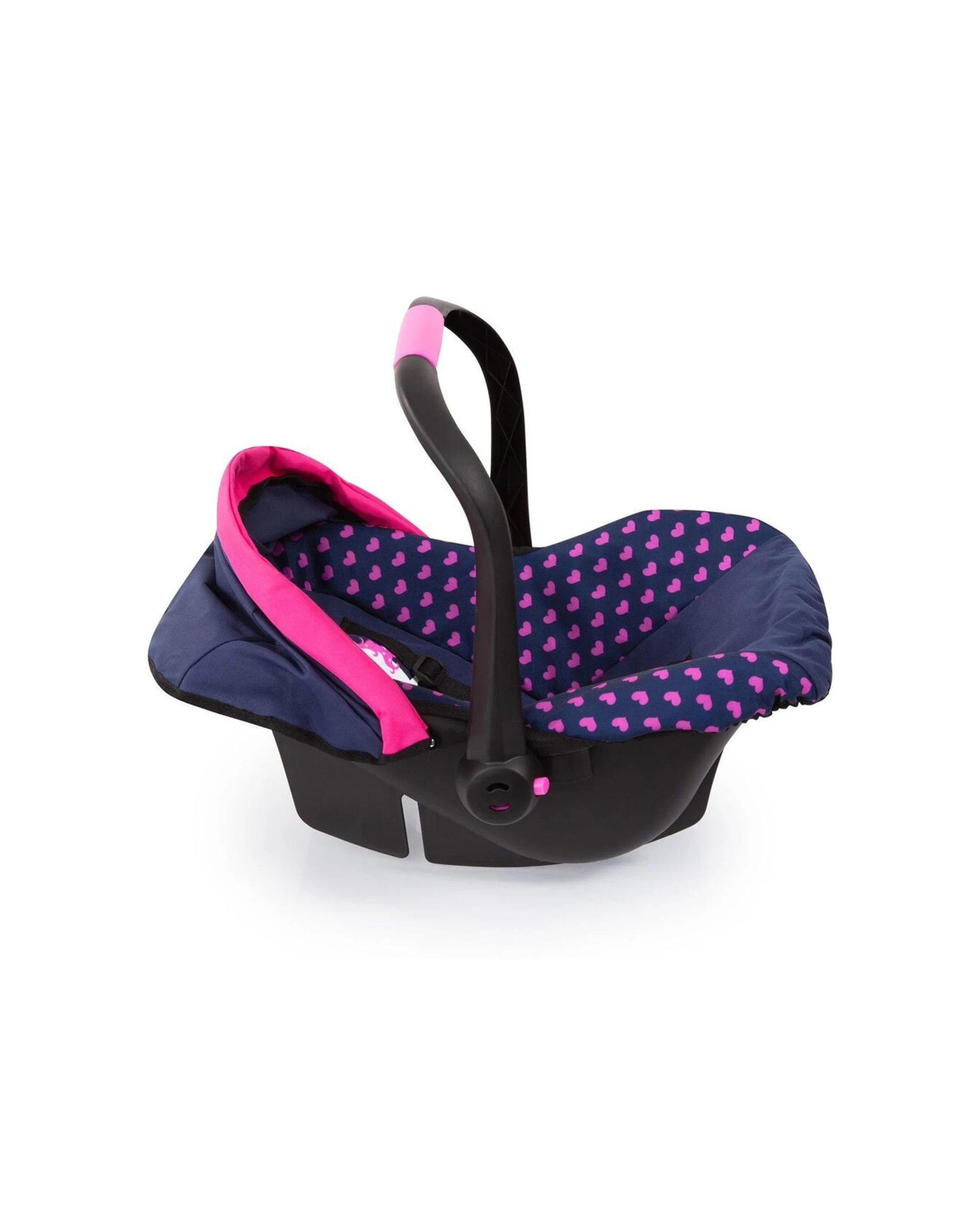 3 Bayer Car Capsule Carrier Toy For 33-48cm Dolls Hearts Unicorn Navy Pink Colour Scheme - Doll Accessory
 - Blue, 3 of 4