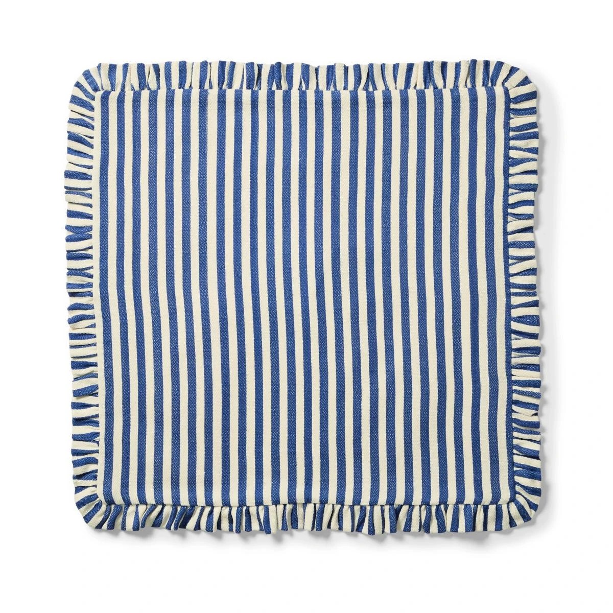 3 60cm Cushion Cover Stripe - Blue, 3 of 6