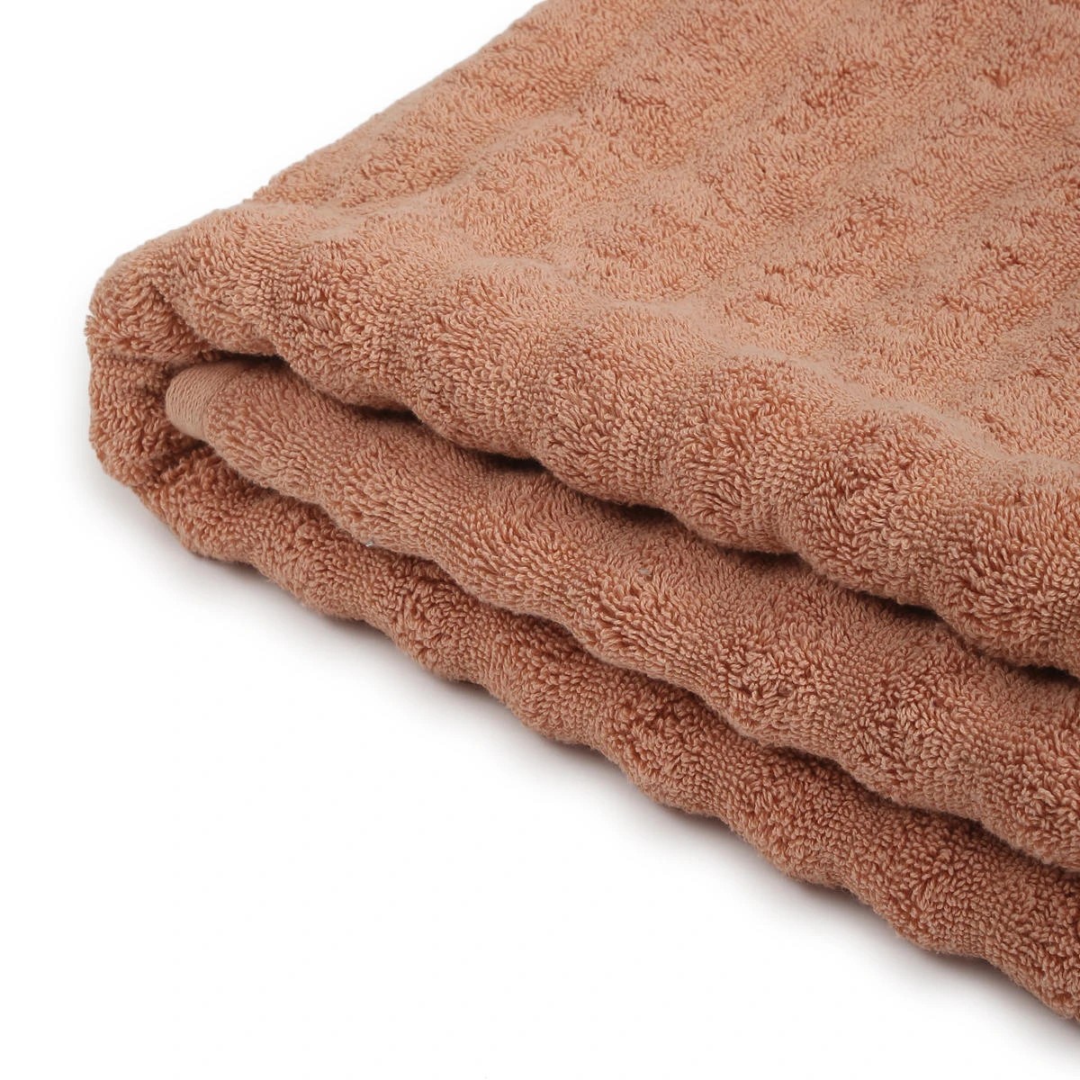 4 Thick Ribbed Australian Cotton Bath Sheet - Sunset, 4 of 5