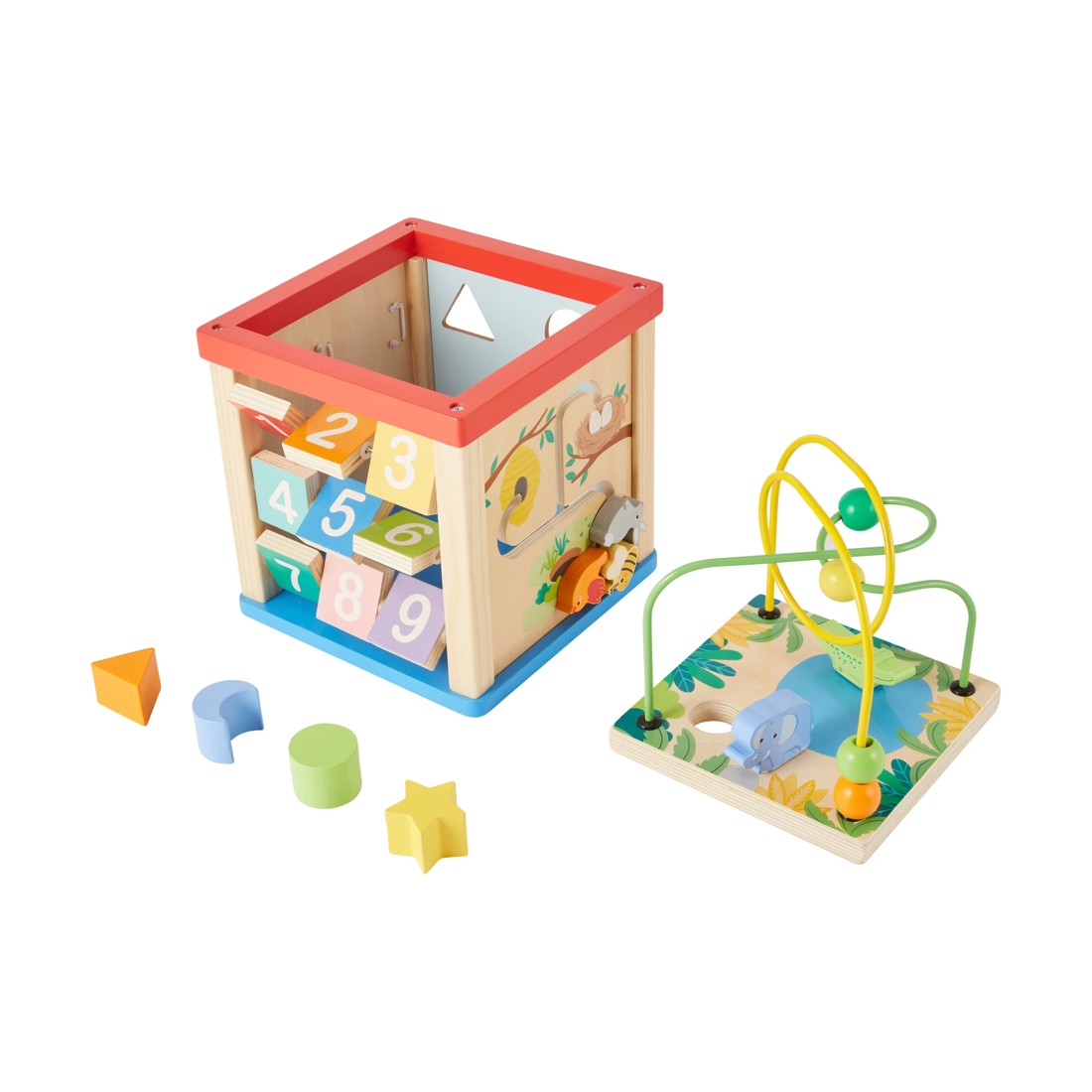 6 Wooden Activity Cube, 6 of 8