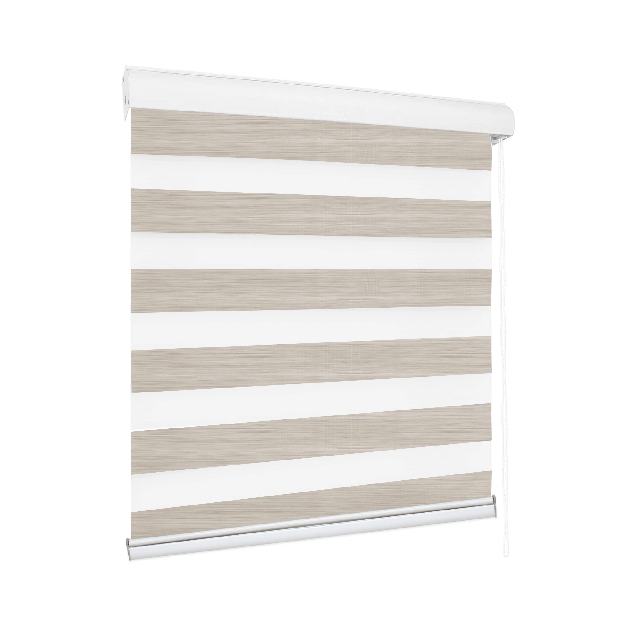 1 Marlow Zebra Double Roller Blinds 150X210Cm In Colour - White, 1 of 5
