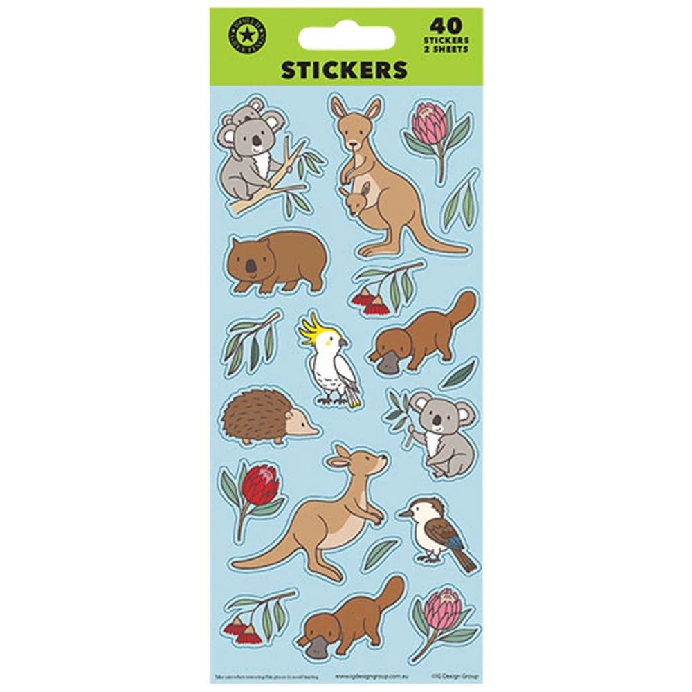 1 Artwrap FSC Sticker Sheets Australian Animals, 1 of 1