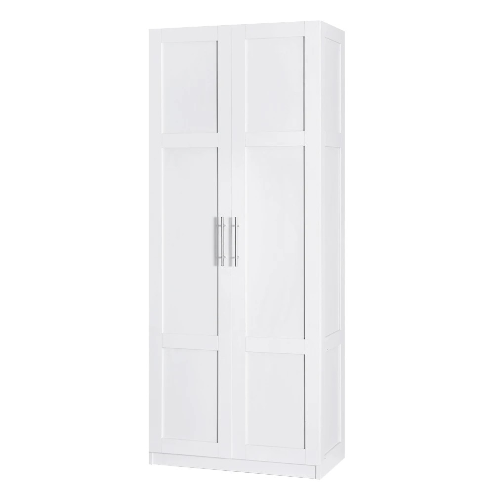 1 Artiss 2 Door Buffet Sideboard Cupboard Cabinet Pantry - White, 1 of 5