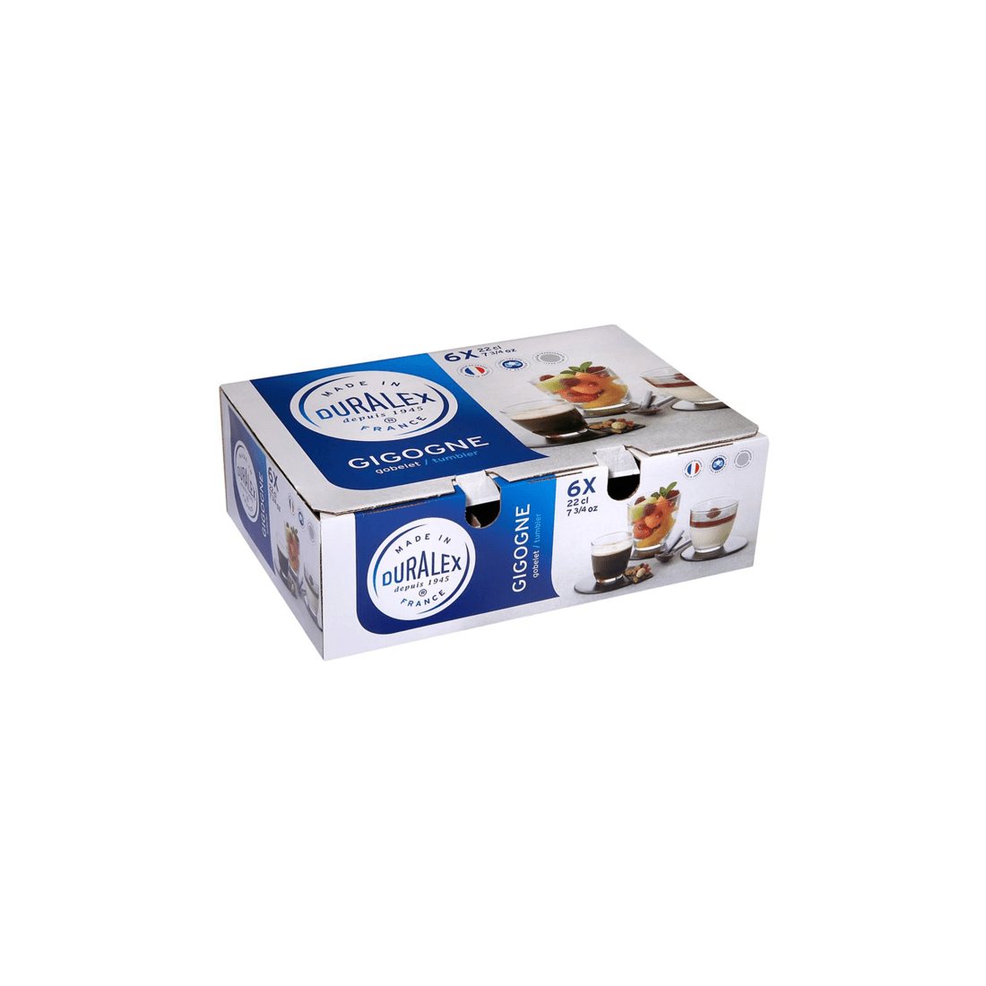 8 Duralex 6 Pack Gigogne Tumblers 220ml Glass Cups Made In France Drinkware
 - Plain, 8 of 9