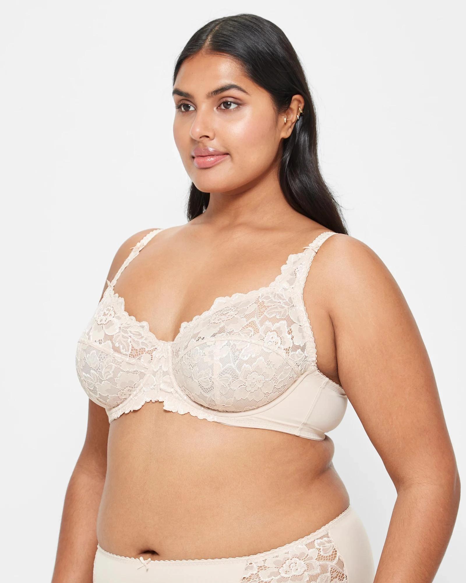 2 Target Woman Plus Size Soft Cup Underwire T-Shirt Bra TAUPE, 2 of 4
