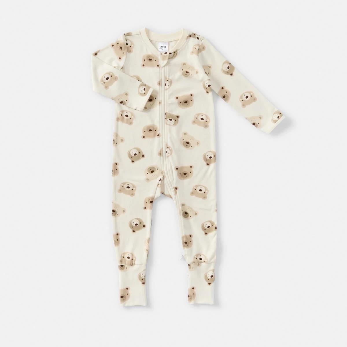 1 Turn Cuff Coverall Bge Bears2, 1 of 3