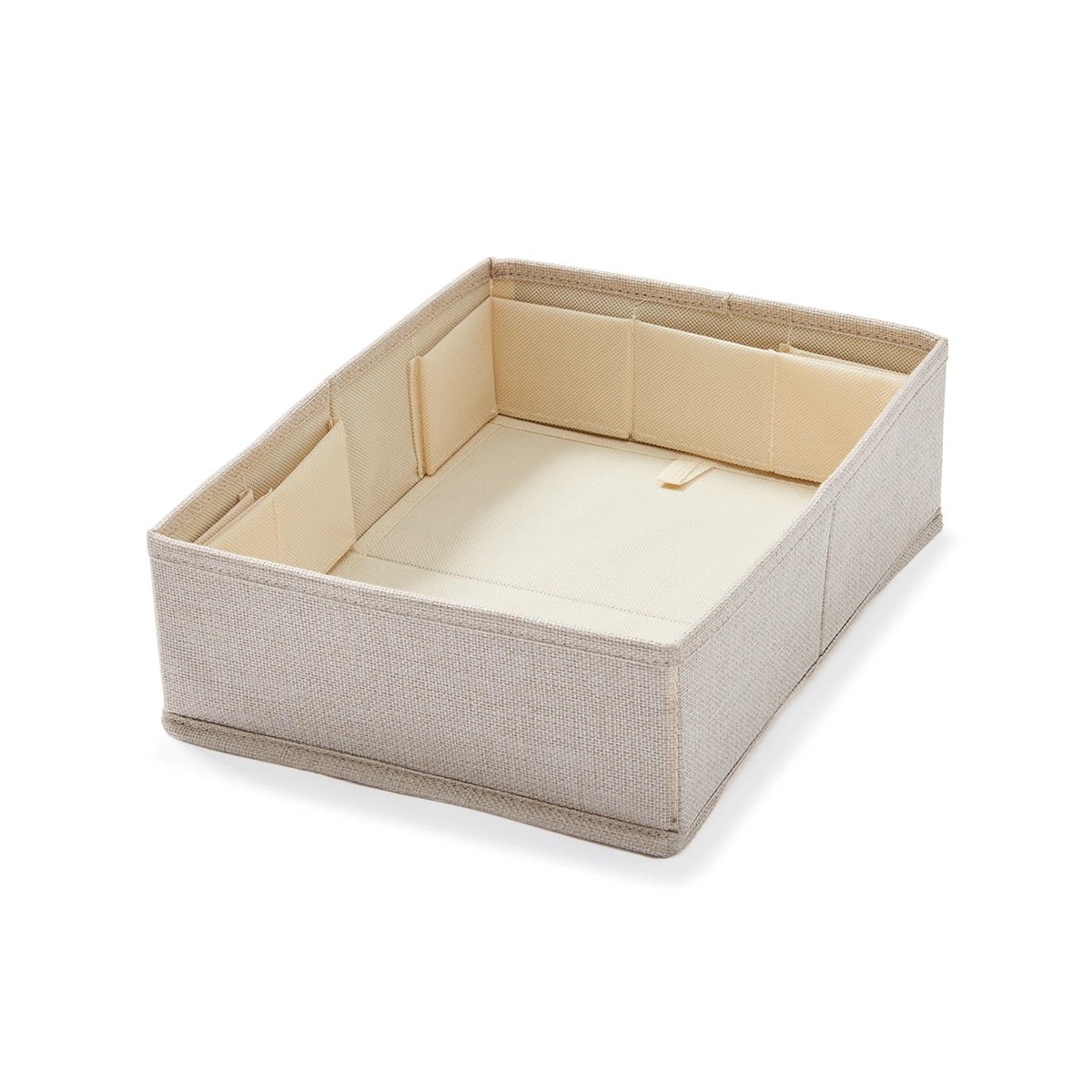 8 12 Grids Linen Look Adjustable Drawer Organiser, 8 of 8