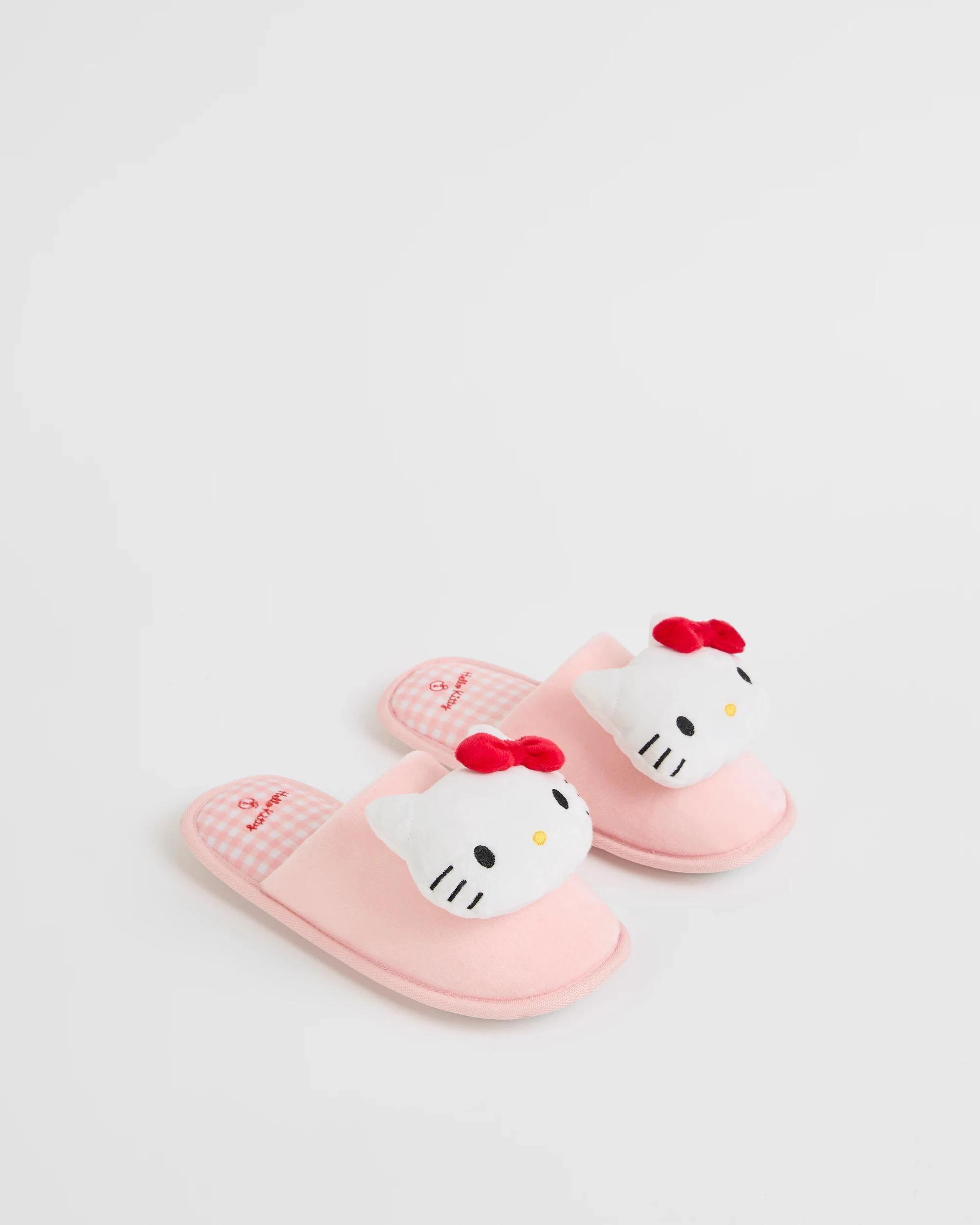 2 Girls Hello Kitty Slipper Scuff PINK, 2 of 3