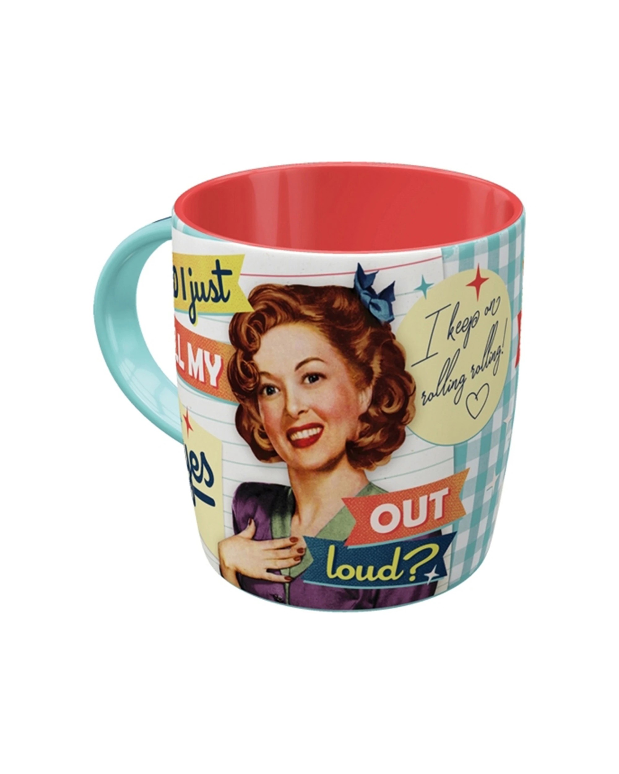 1 Nostalgic-Art Ceramic Mug 330ml Mug - Did I Just Roll My Eyes Out Loud - Multi, 1 of 4