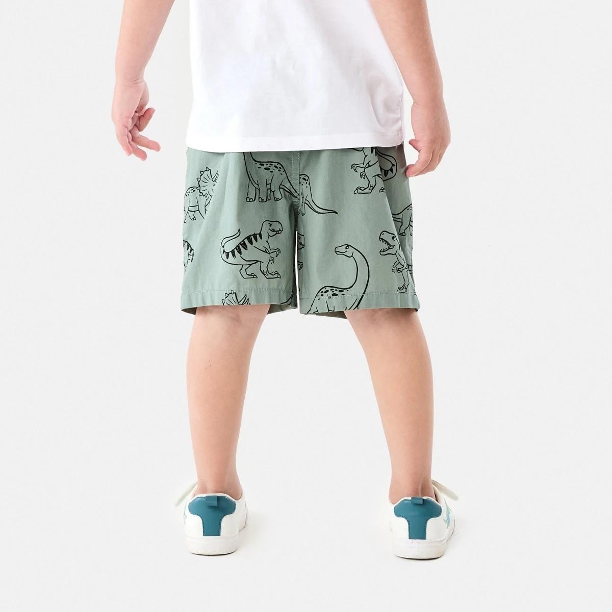 2 Poplin Shorts SKETCHY DINOS GREEN, 2 of 6
