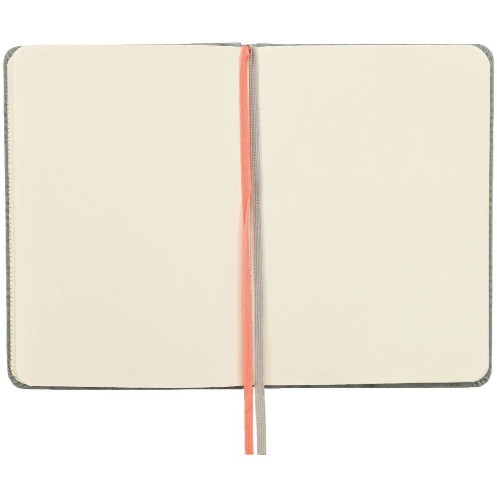 4 Modena A6 Linen Plain Notebook Grey, 4 of 5