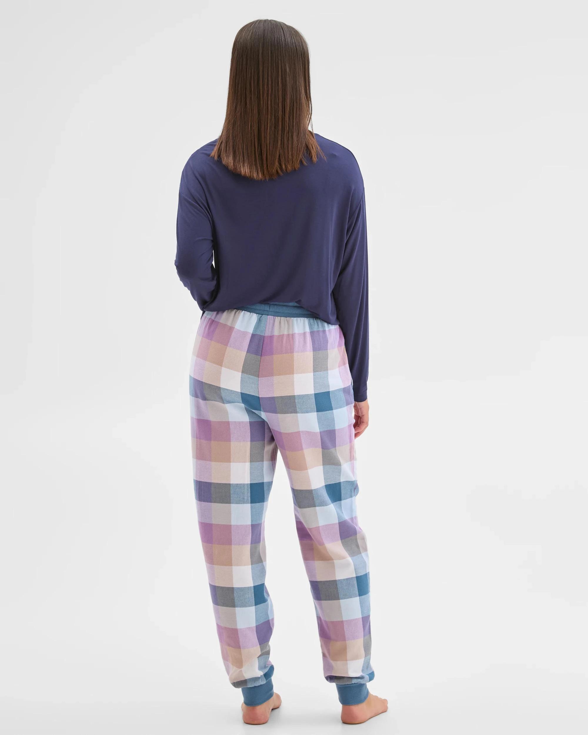 5 Target Woman Australian Cotton Flannelette Jogger Sleep Pants BLUE BUFFALO, 5 of 5