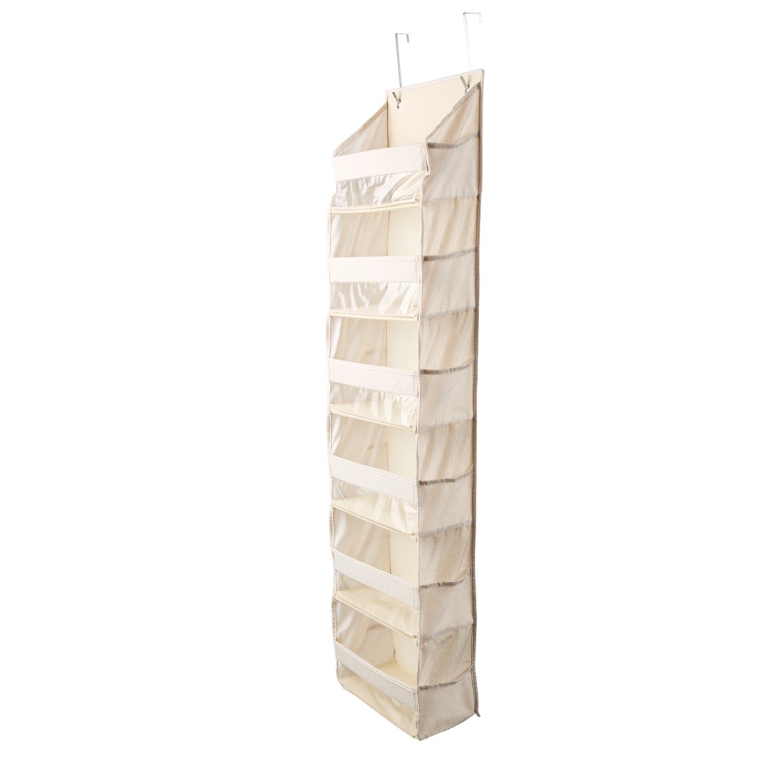 5 Linen Look Over the Door Organiser- Beige, 5 of 9
