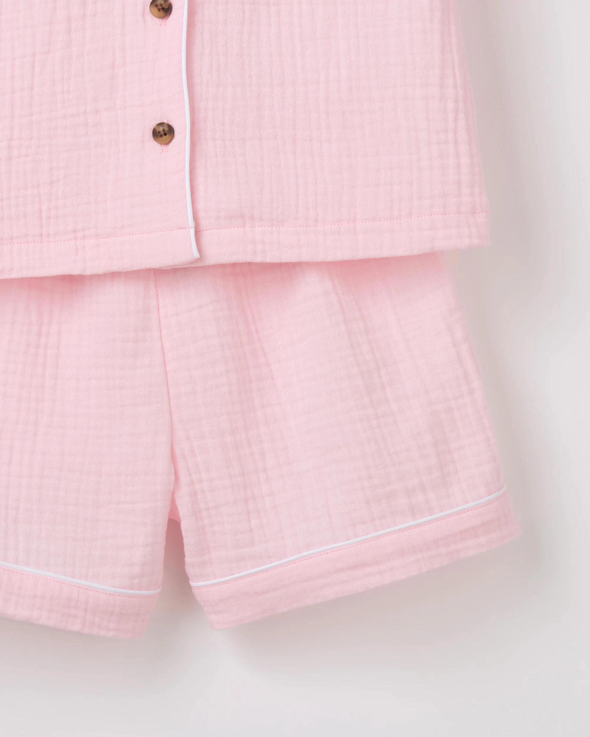 7 Target Kids Australian Cotton Younger Girls Double Cloth Pyjama Set LT PINK, 7 of 8