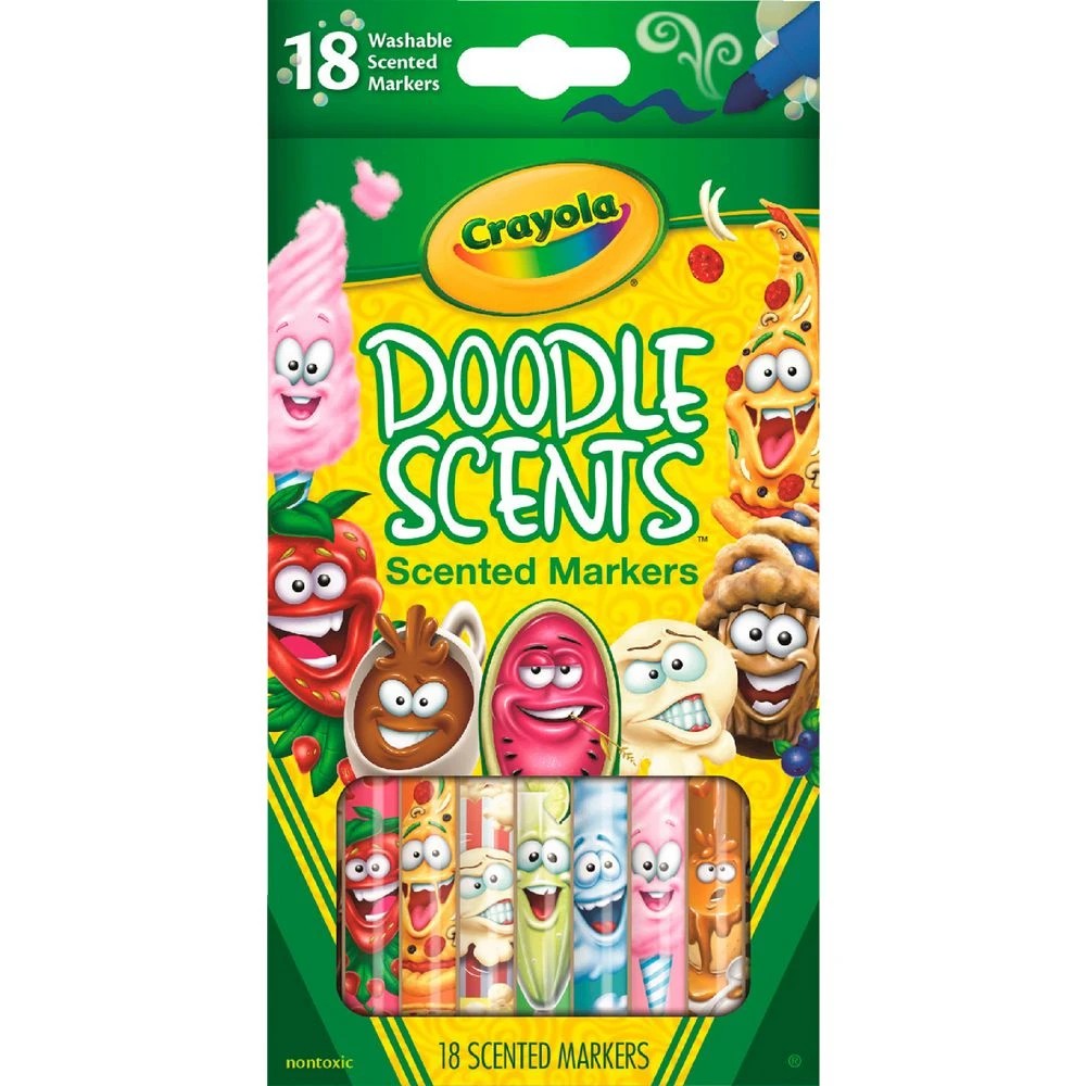 1 Crayola Doodle Scents Washable Markers 18 Pack, 1 of 1