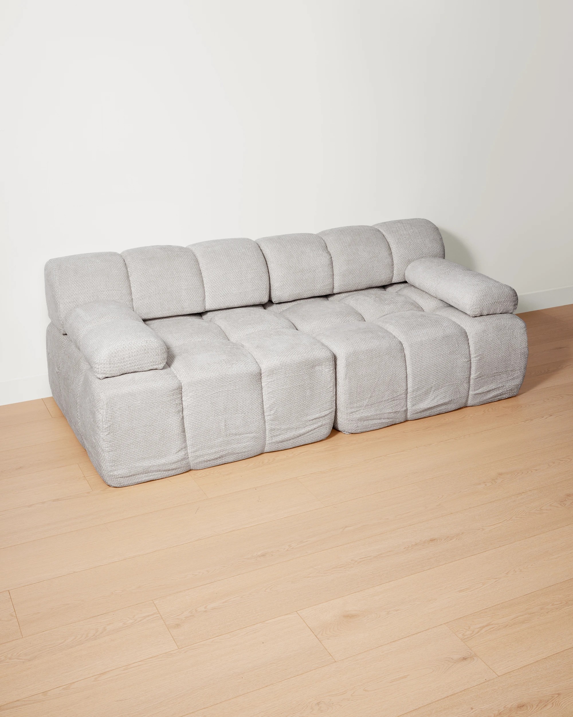 1 Mali 2 Seat Compressed Sofa - Cream, 1 of 8
