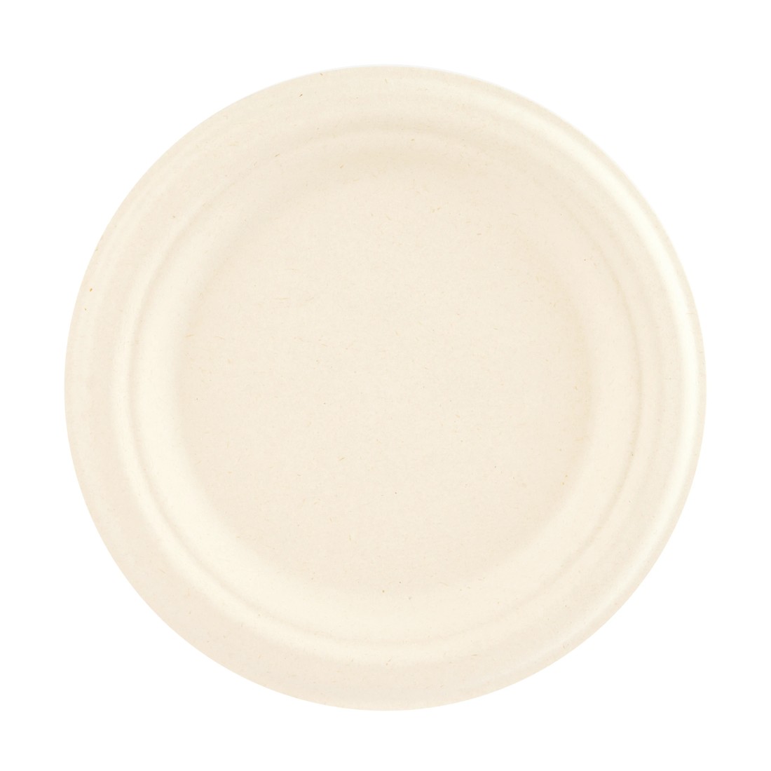 1 12 Piece Sugarcane Pulp Round Dessert Plates, 1 of 4