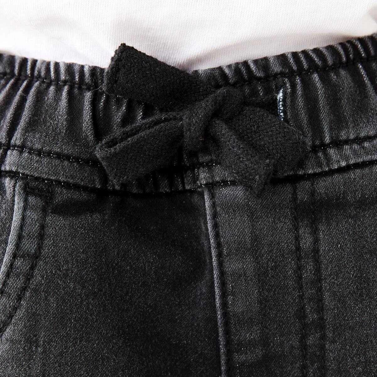3 Knit Denim Shorts Black Wash, 3 of 6