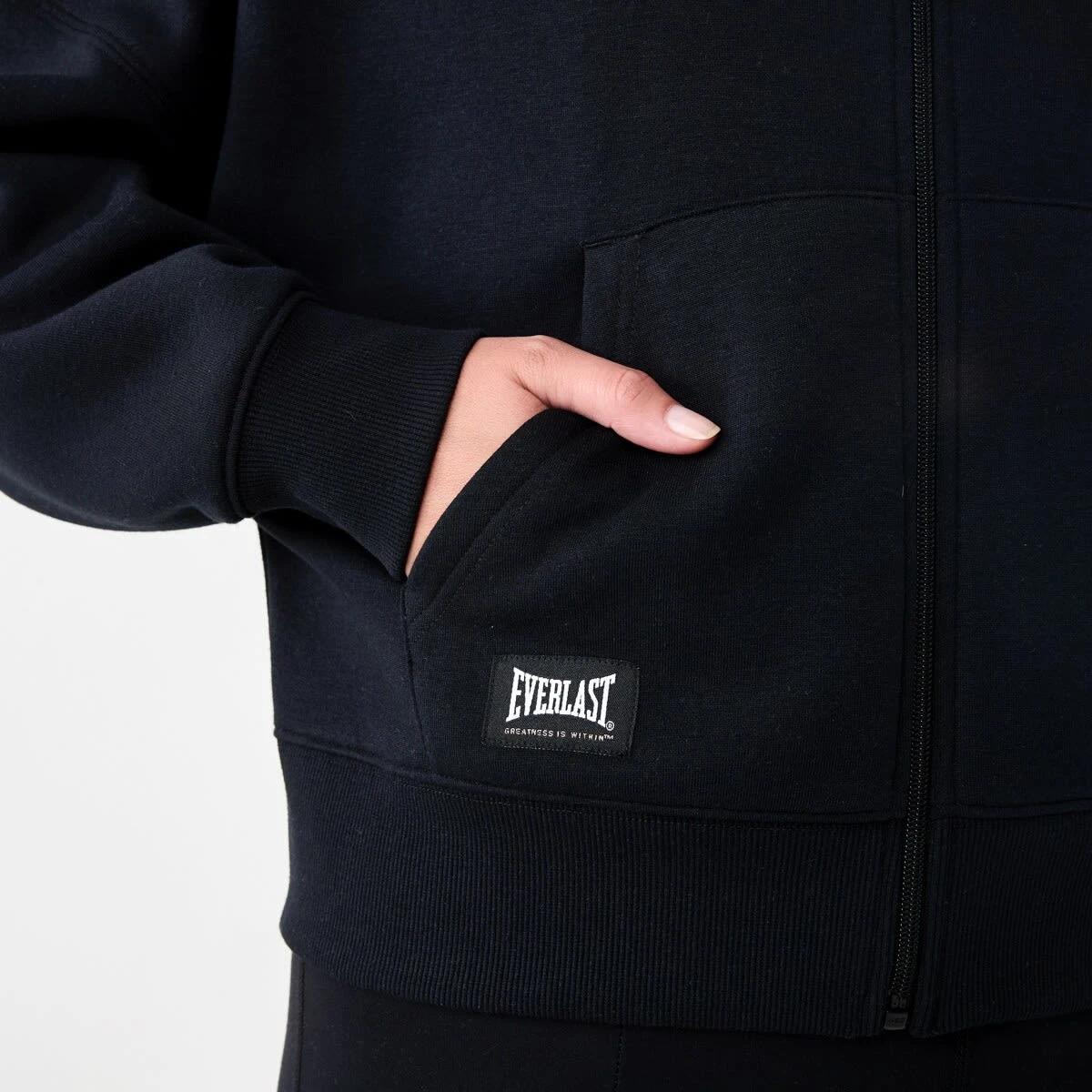6 Everlast Womens Zip Through Sweatshirt Black, 6 of 8