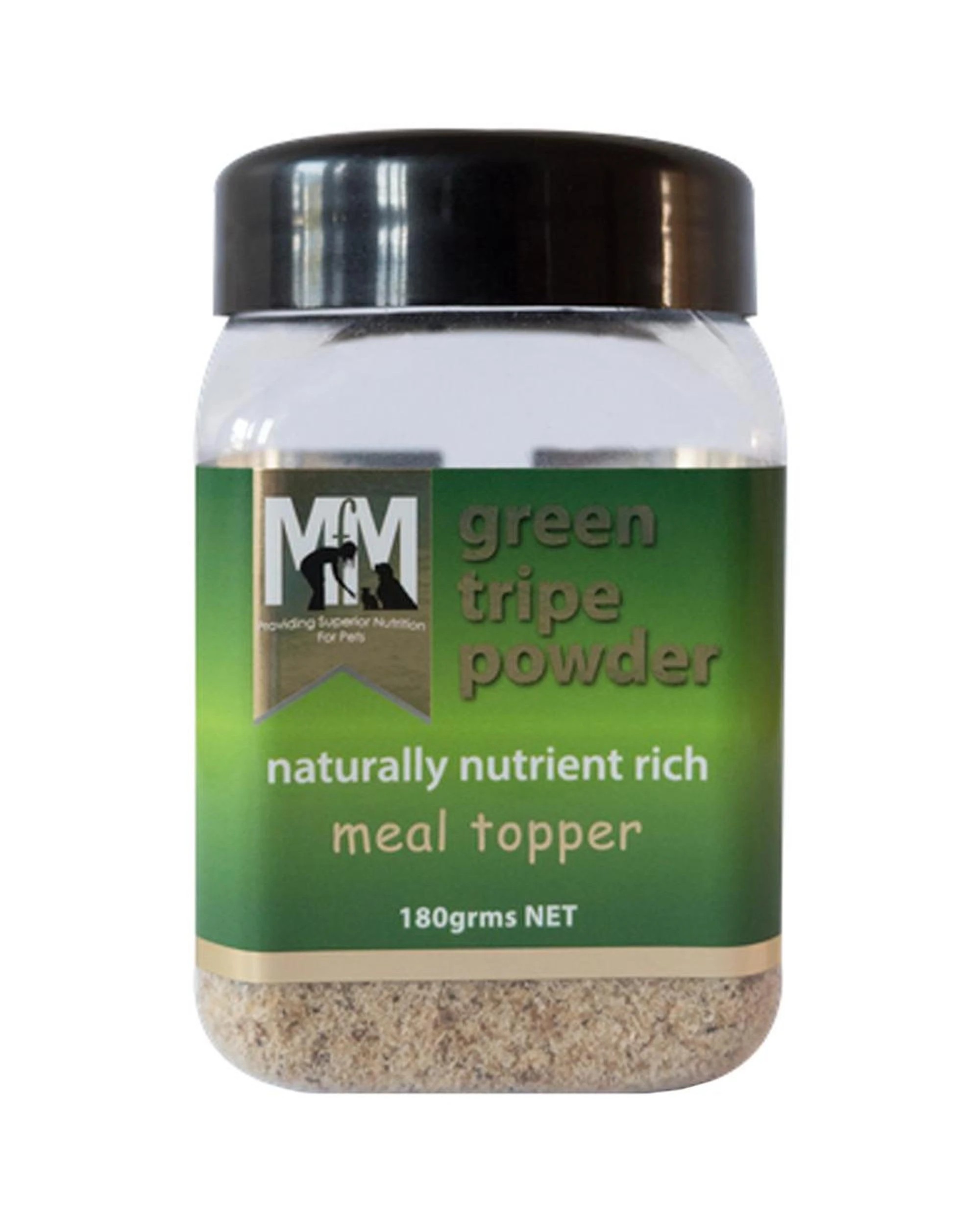 1 MFM Pets Green Tripe Naturally Nutrient Rich Meal Topper Powder 180g, 1 of 1