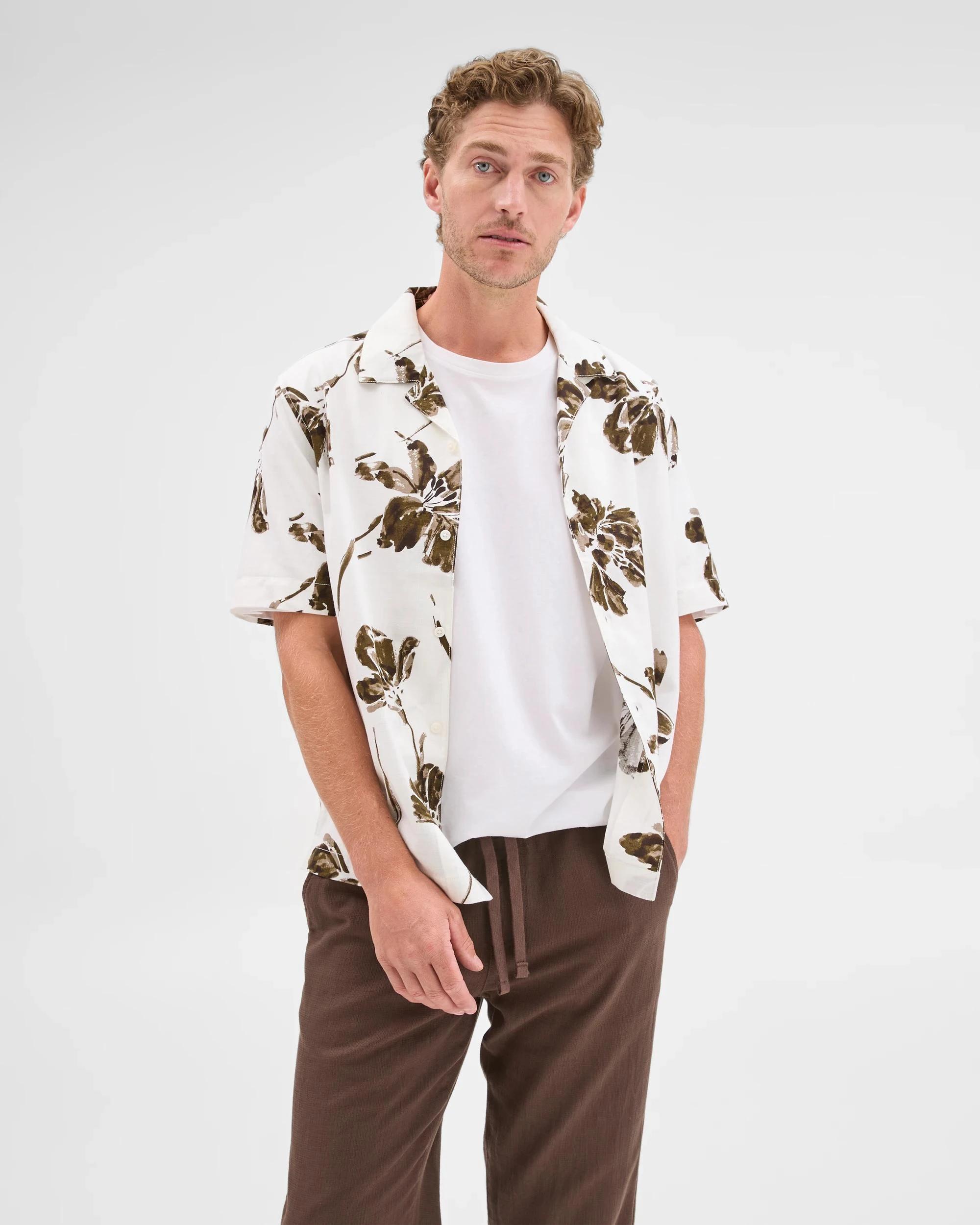4 Preview Short Sleeve Resort Shirt NEUTRAL, 4 of 9