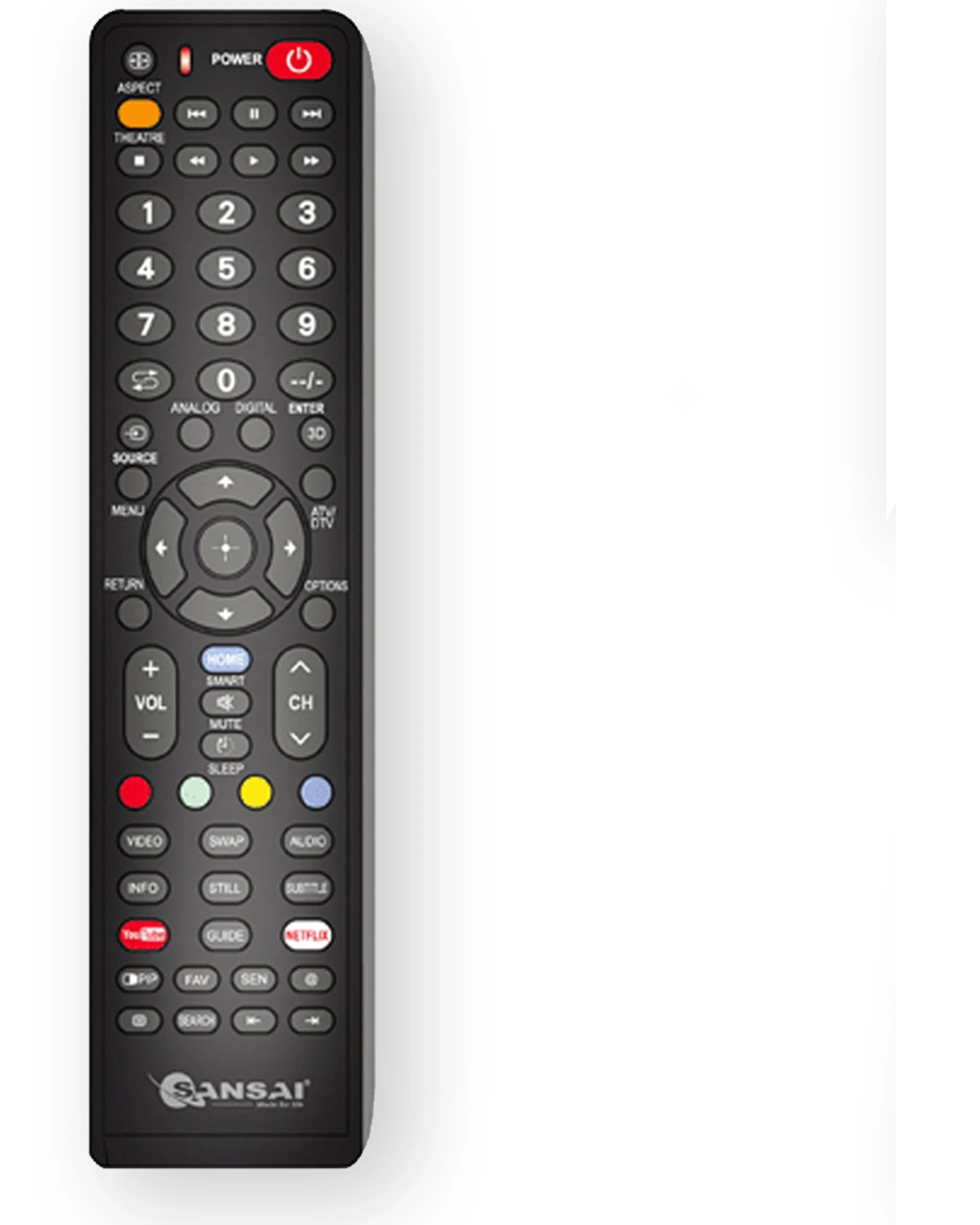 1 Sansai Universal LCD LED Television Replacement Spare Remote Control Sony - Black, 1 of 2