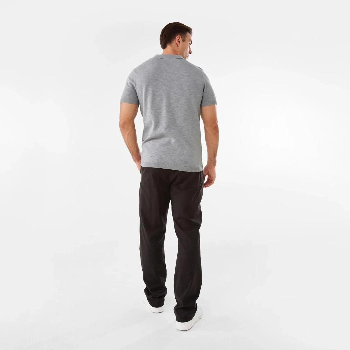 4 Cotton Linen Chino Pants OYSTER BLACK, 4 of 8