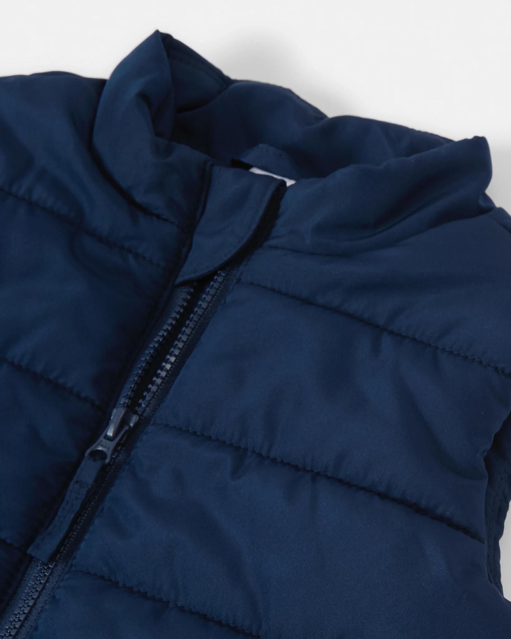 3 Puffer Vest Dress Navy, 3 of 3