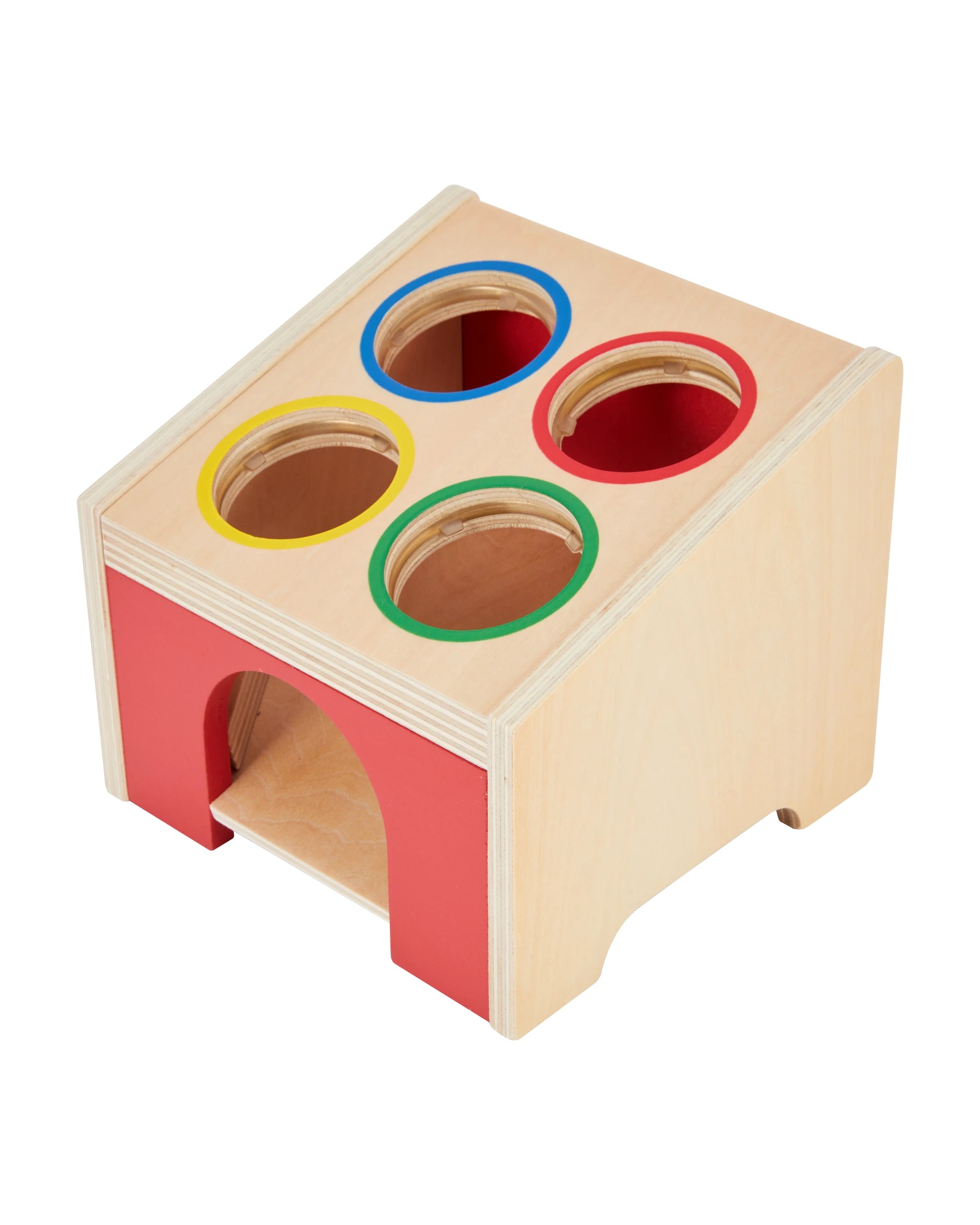 4 6 Piece Wooden Hammer Pound Cube, 4 of 9