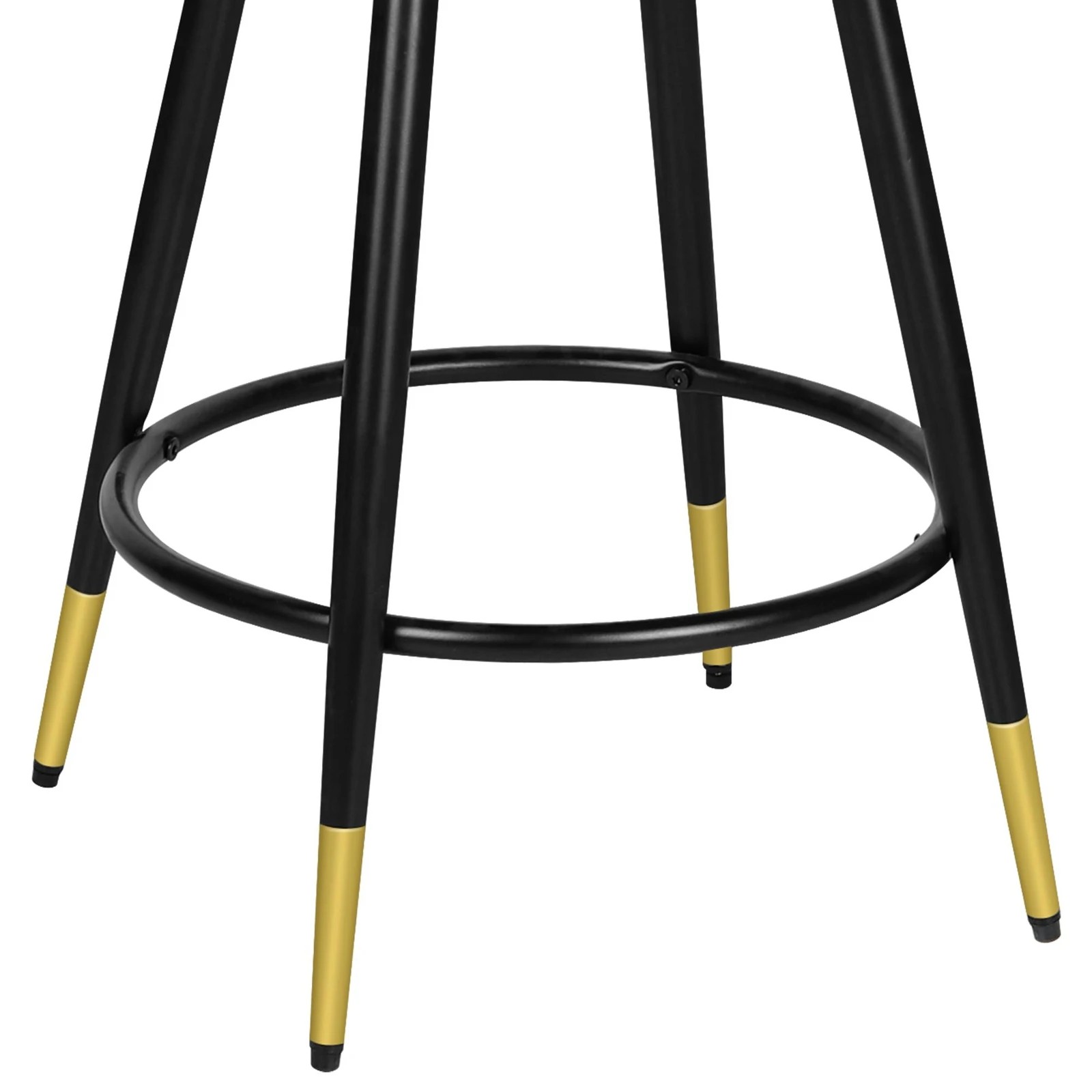 8 Alfordson 2x Swivel Bar Stools Morgan Kitchen Wooden Dining Chair - Black, 8 of 10