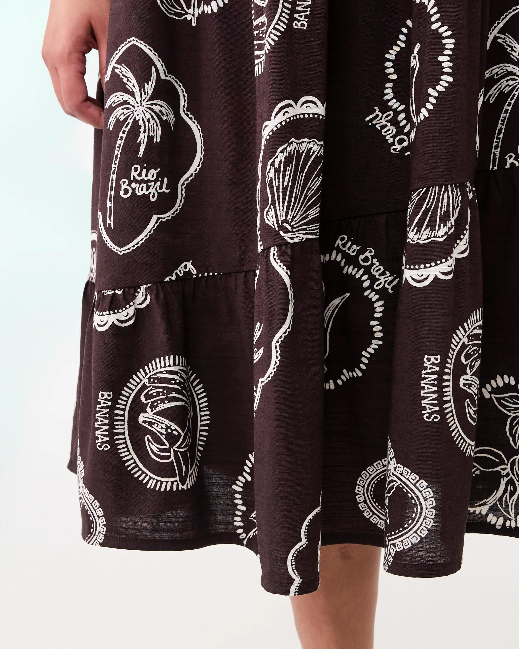 6 Curve Sleeveless Tiered Maxi Dress Sol Plum, 6 of 6