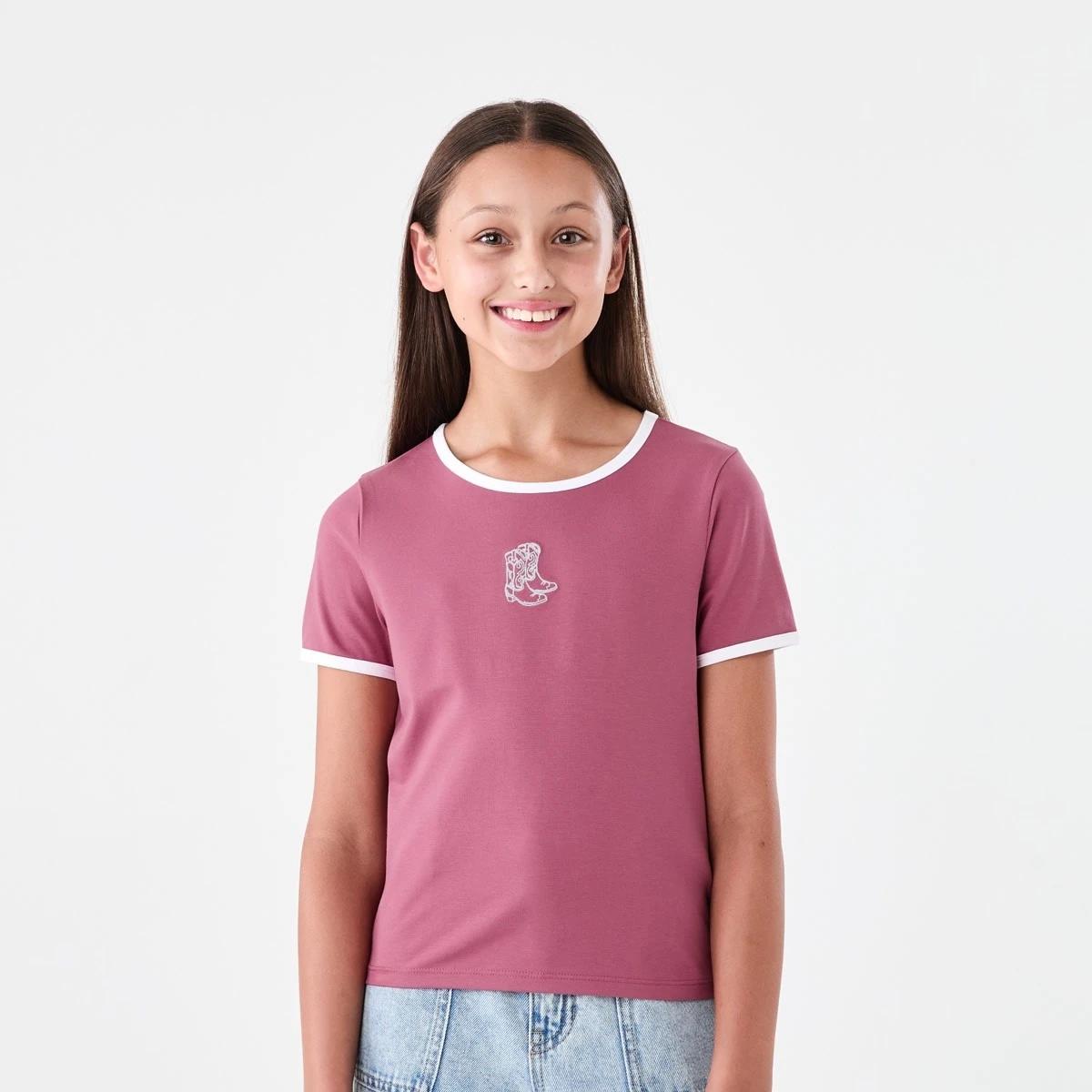 1 Short Sleeve Ringer T-shirt Boots, 1 of 6