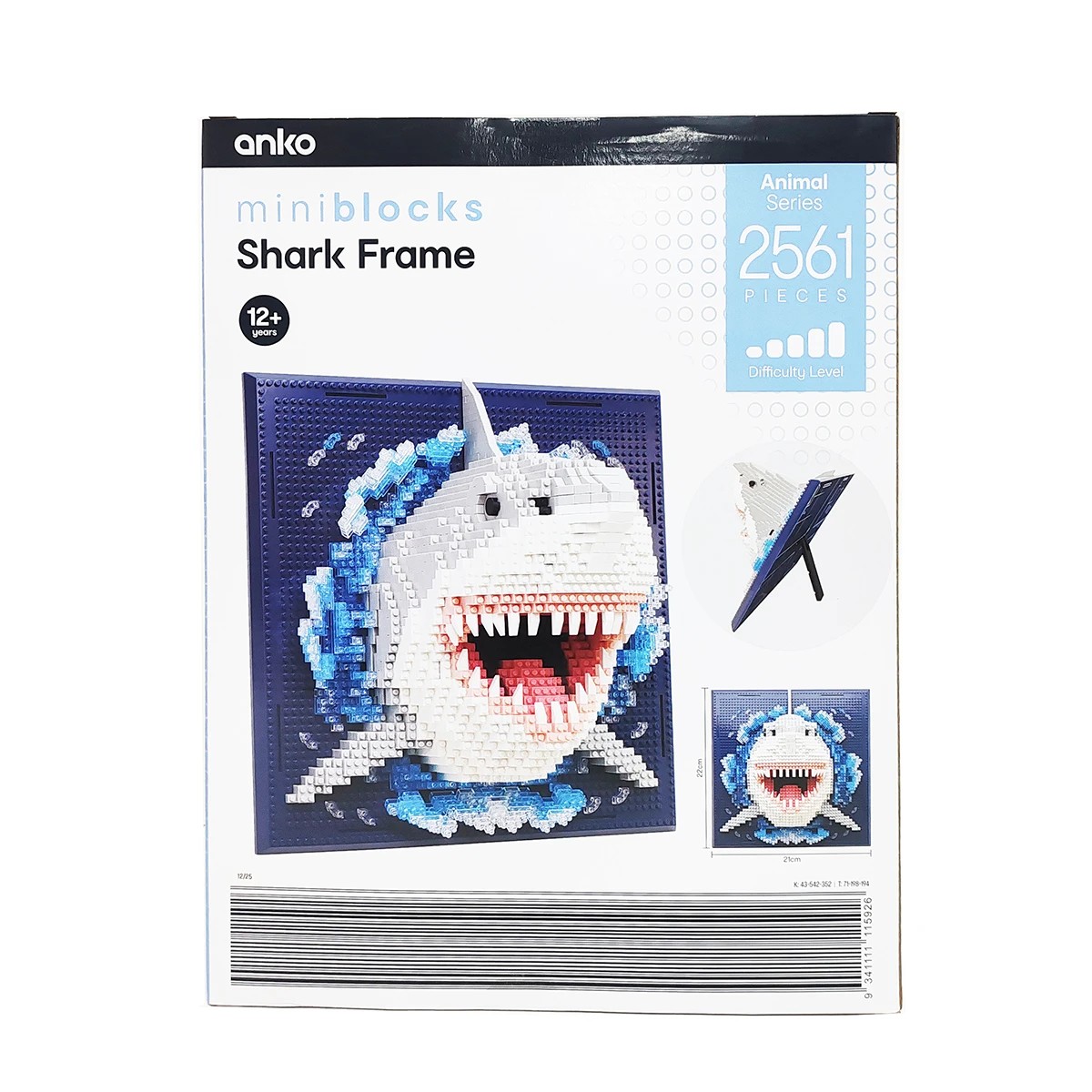 7 2561 Piece Mini Blocks Animal Series: Shark Frame, 7 of 7