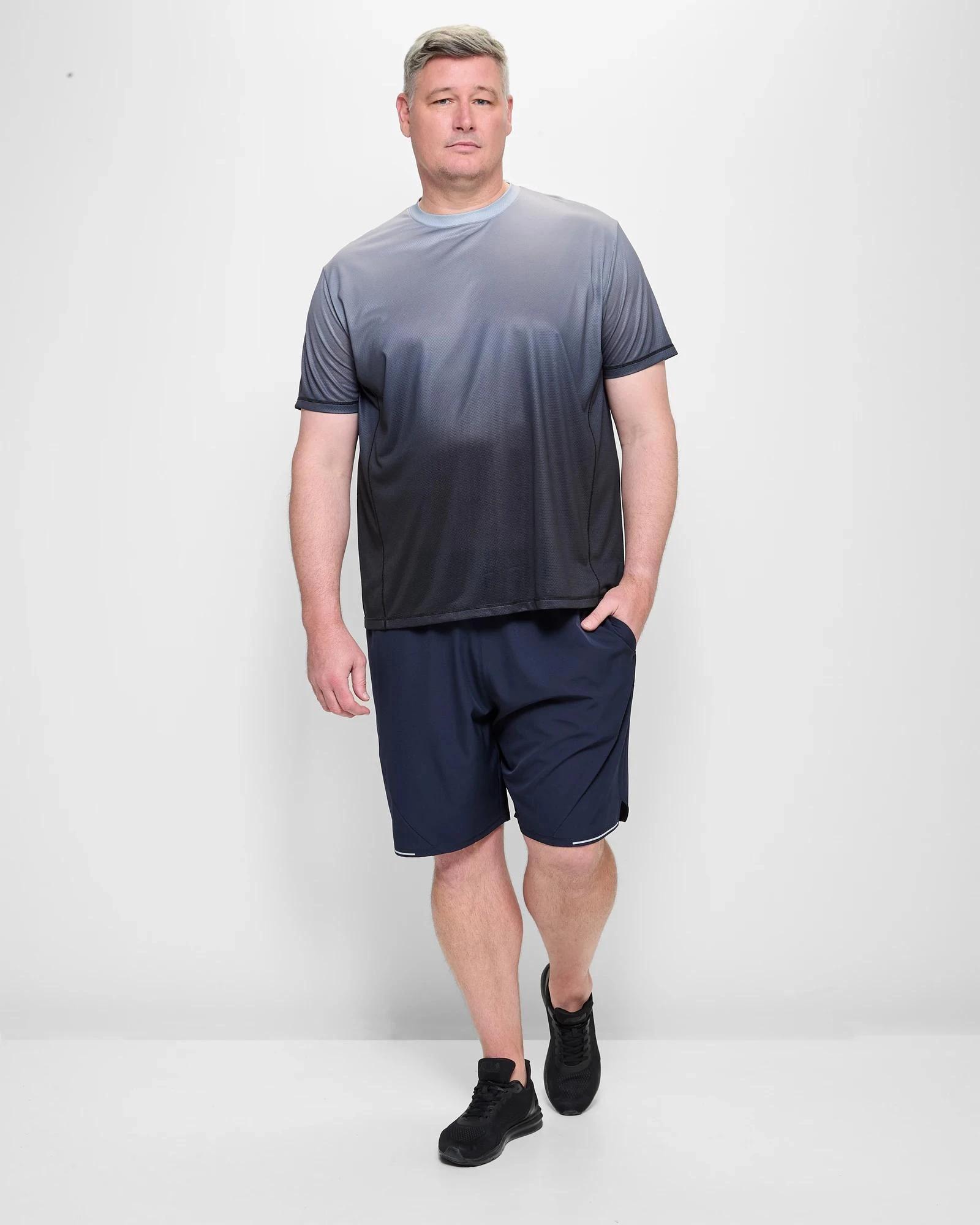 2 Target Plus Size Active Training T-Shirt GREY GRADIENT, 2 of 5