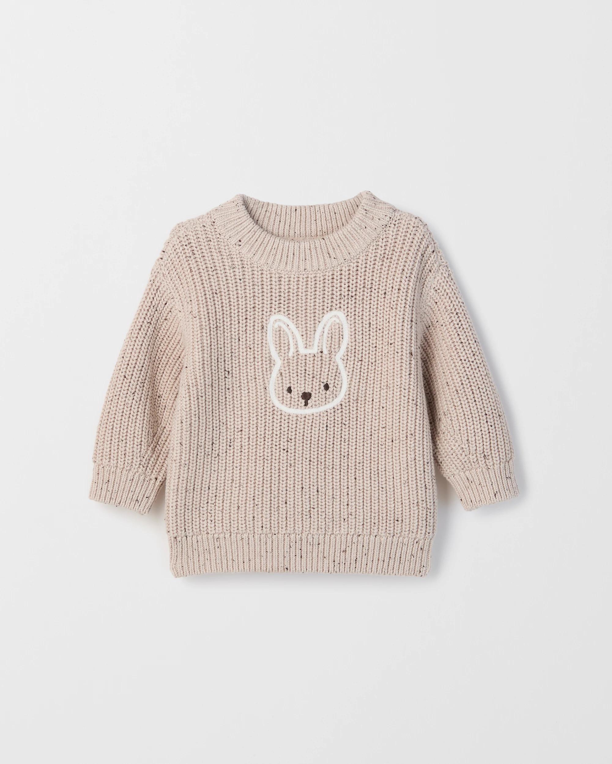 1 Target Baby Baby Organic Cotton Fisherman's Rib Jumper BROWN, 1 of 1