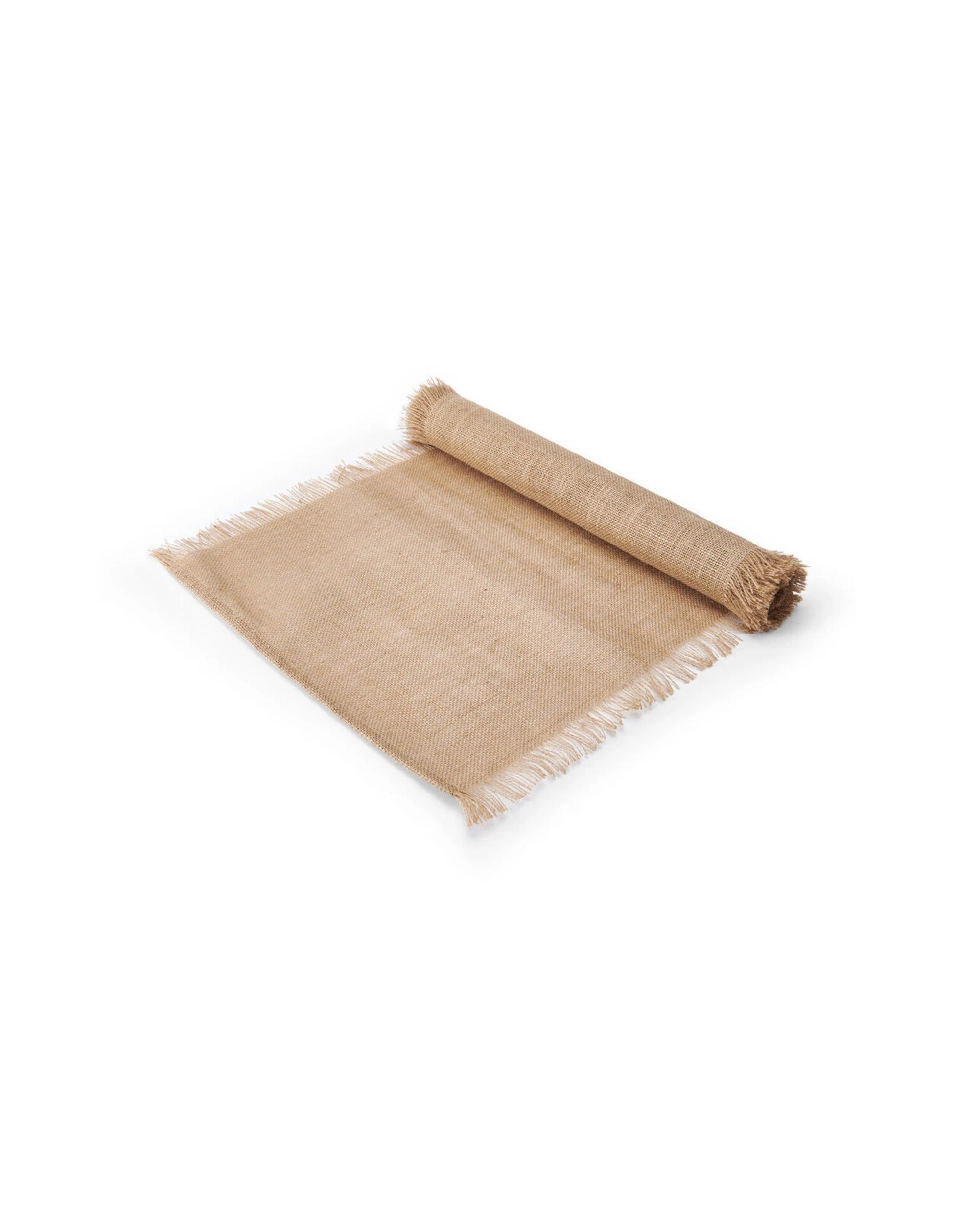 3 Mikasa Frayed Jute Table Runner 230x33cm Rustic Frayed Edges - Brown, 3 of 6