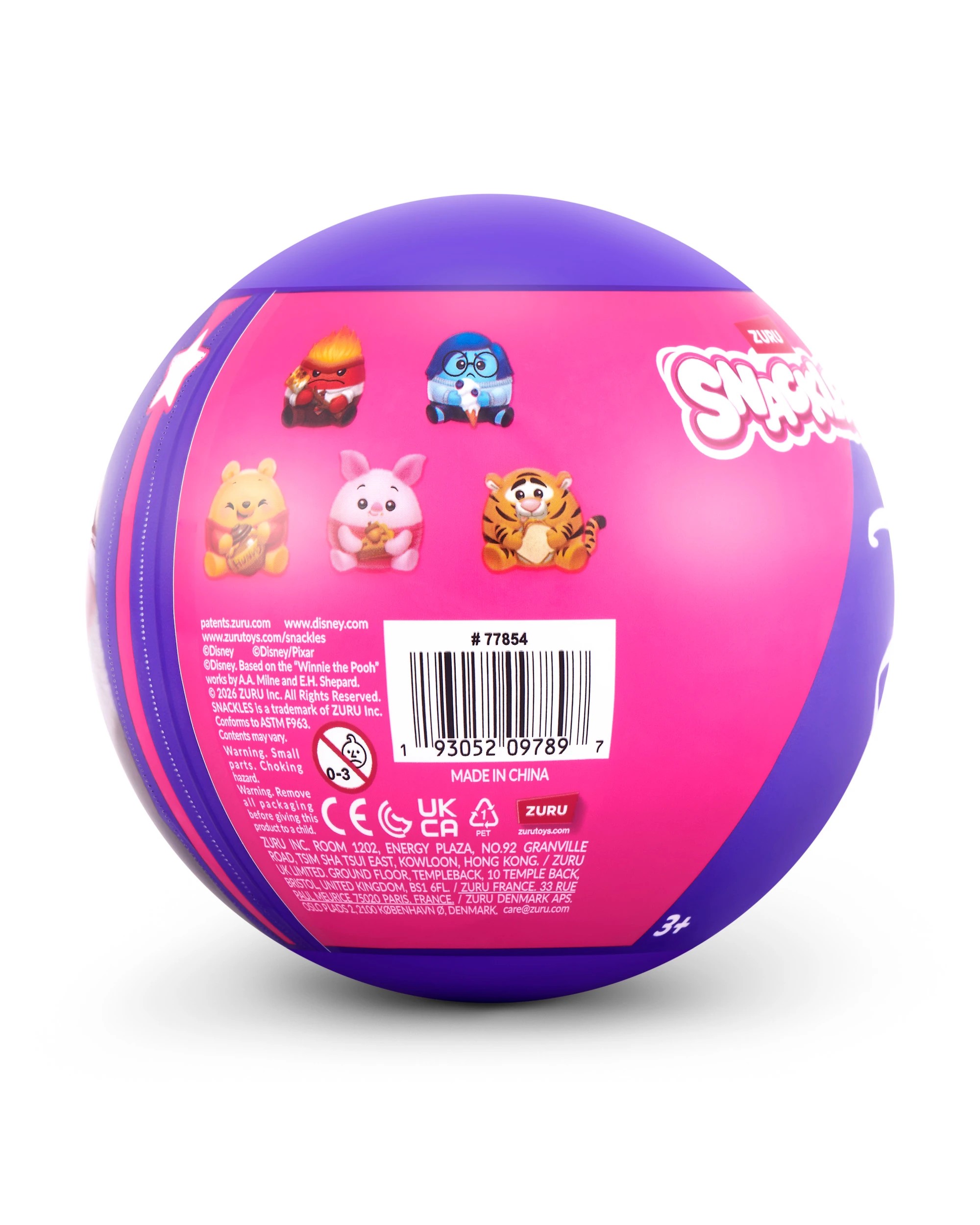 10 12cm Disney ZURU Snackles Plush Toy - Assorted, 10 of 10