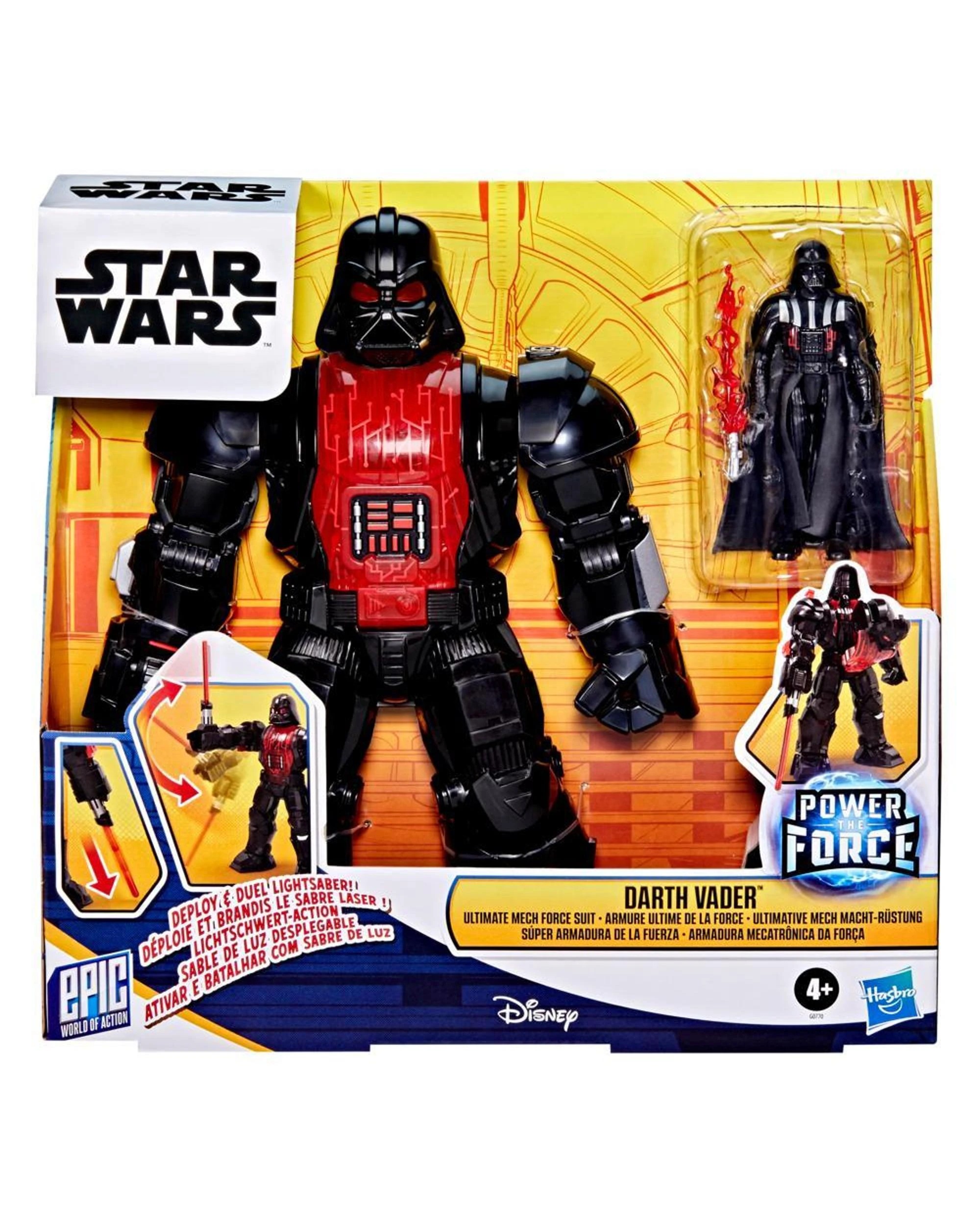 1 Star Wars epic World of Action Power the Force Darth Vader Ultimate Mech Force Suit Action Figure, 1 of 10